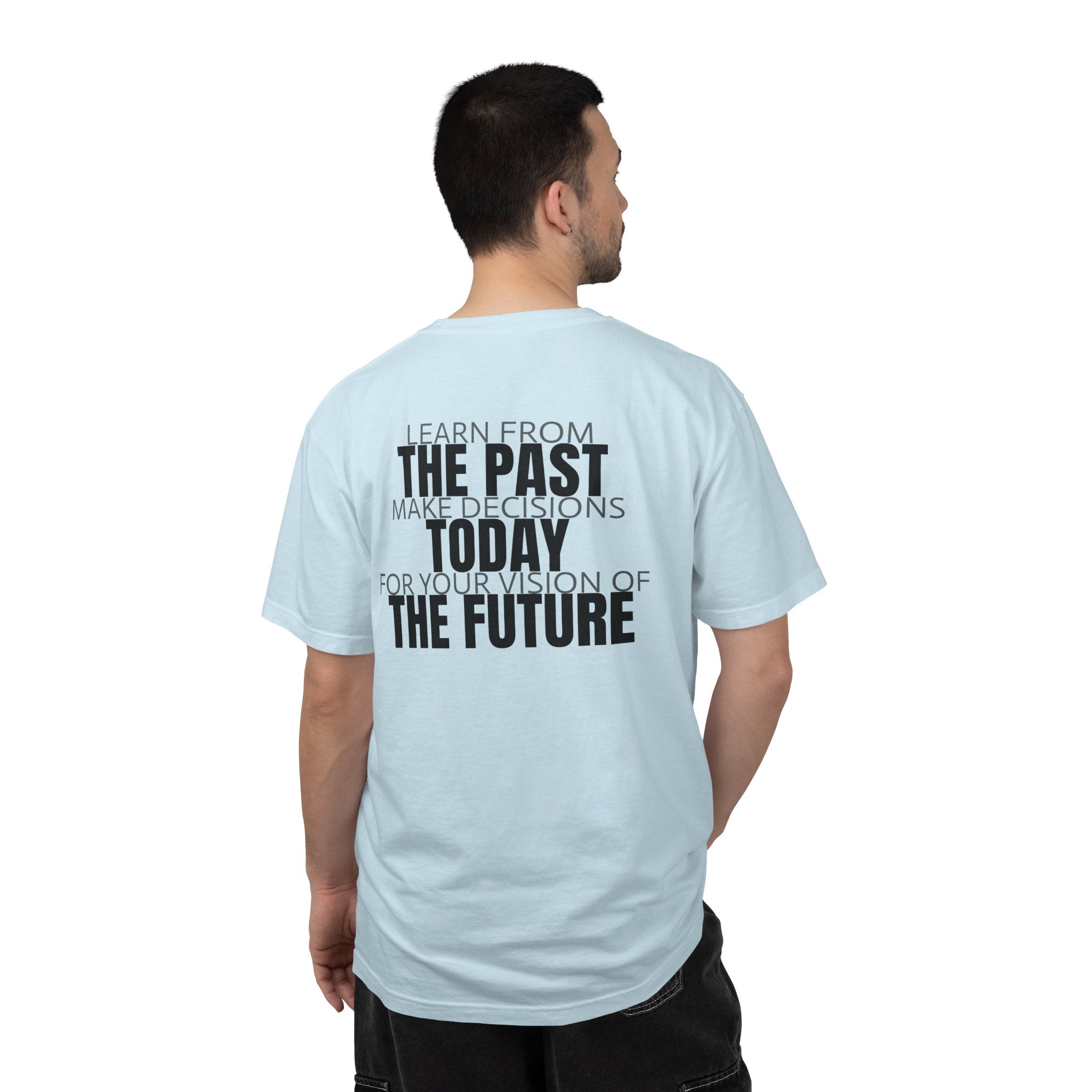 91 - Outcome Leadership- The Future Multi Color T-Shirt — Minimal Logo Tee for Leaders & Coaches