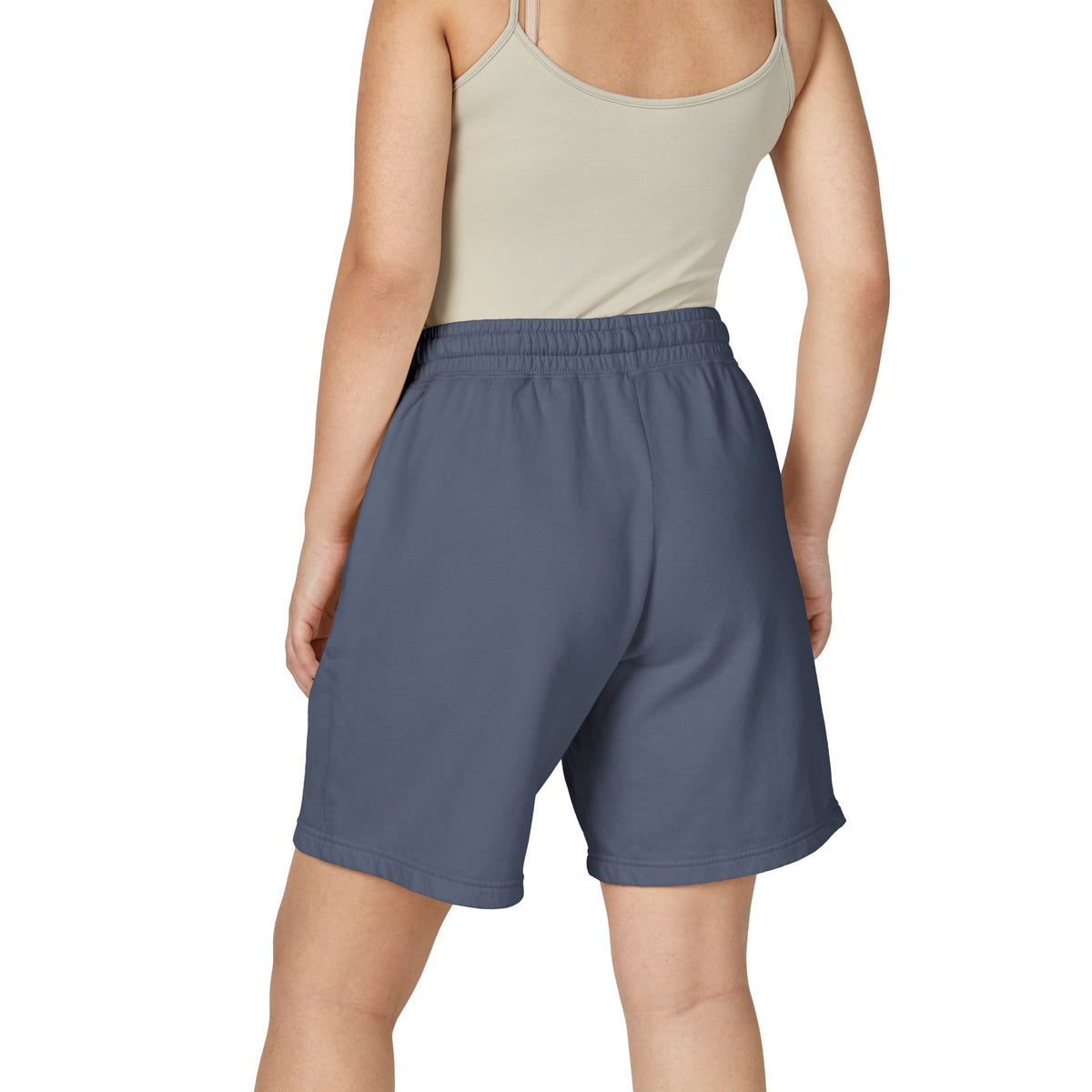 21 - Lightweight Garment-Dyed Fleece Sweat Shorts — Soft Casual Lounge Shorts