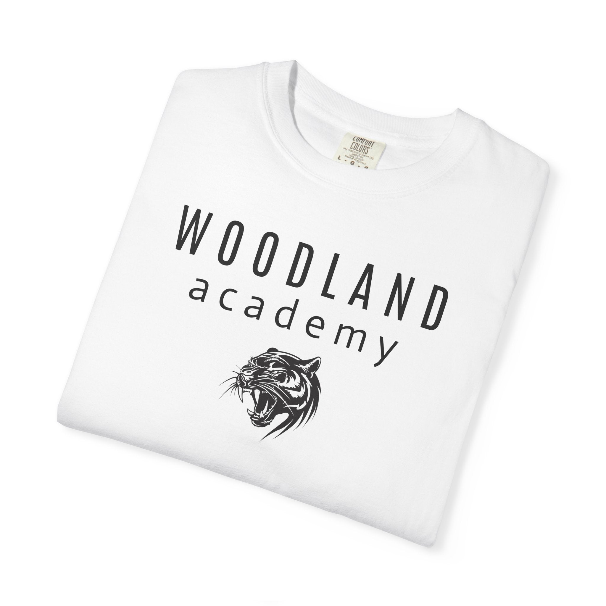 11 - Woodland Academy Multi Color Shirts Wildcat Logo  — Minimal Logo Tee for Leaders & Coaches