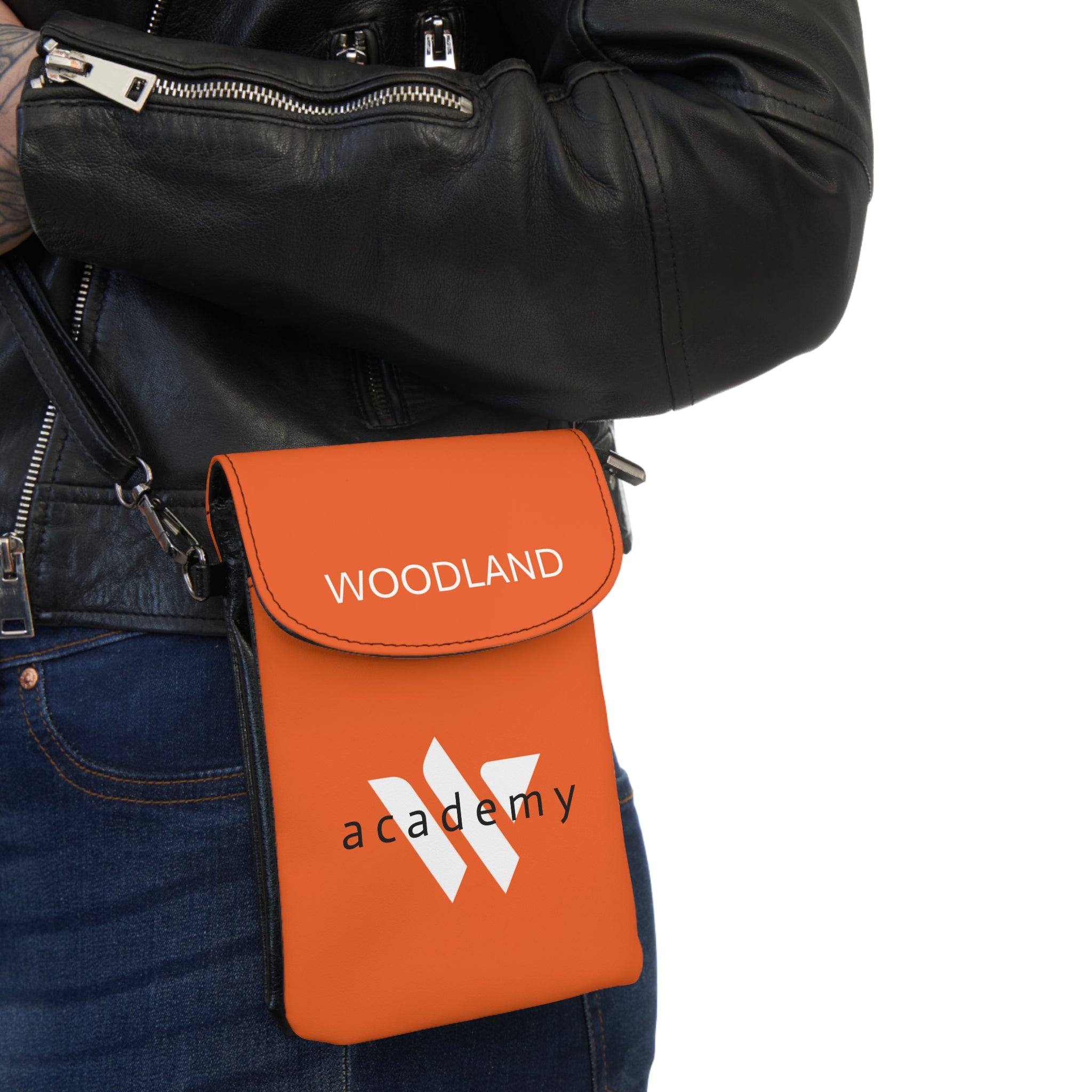 51 - Small Phone Wallet — Woodland Academy Crossbody Card Holder