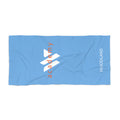 61 - Woodland Academy Ocean Blue Beach Towel – Branded Logo Summer Towel