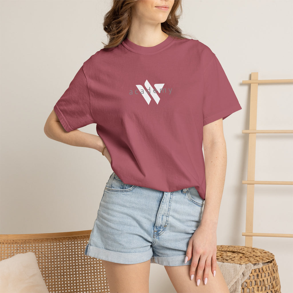 11 - Woodland Academy Painted Wildcat Multi Color T-Shirt — Minimal Logo Tee for Leaders & Coaches