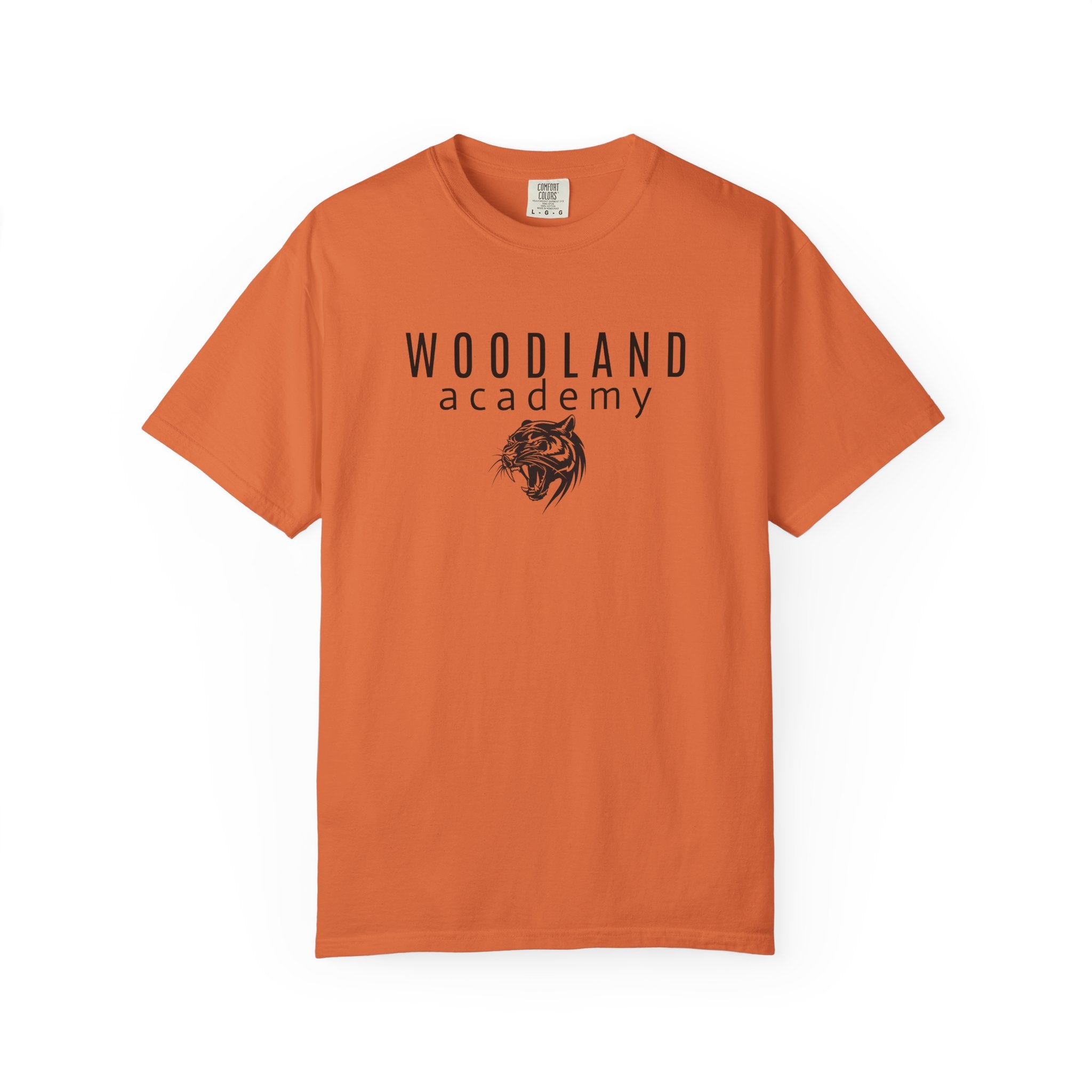 11 - Woodland Academy Wildcat Logo Multi Color T-Shirt — Minimal Logo Tee for Leaders & Coaches