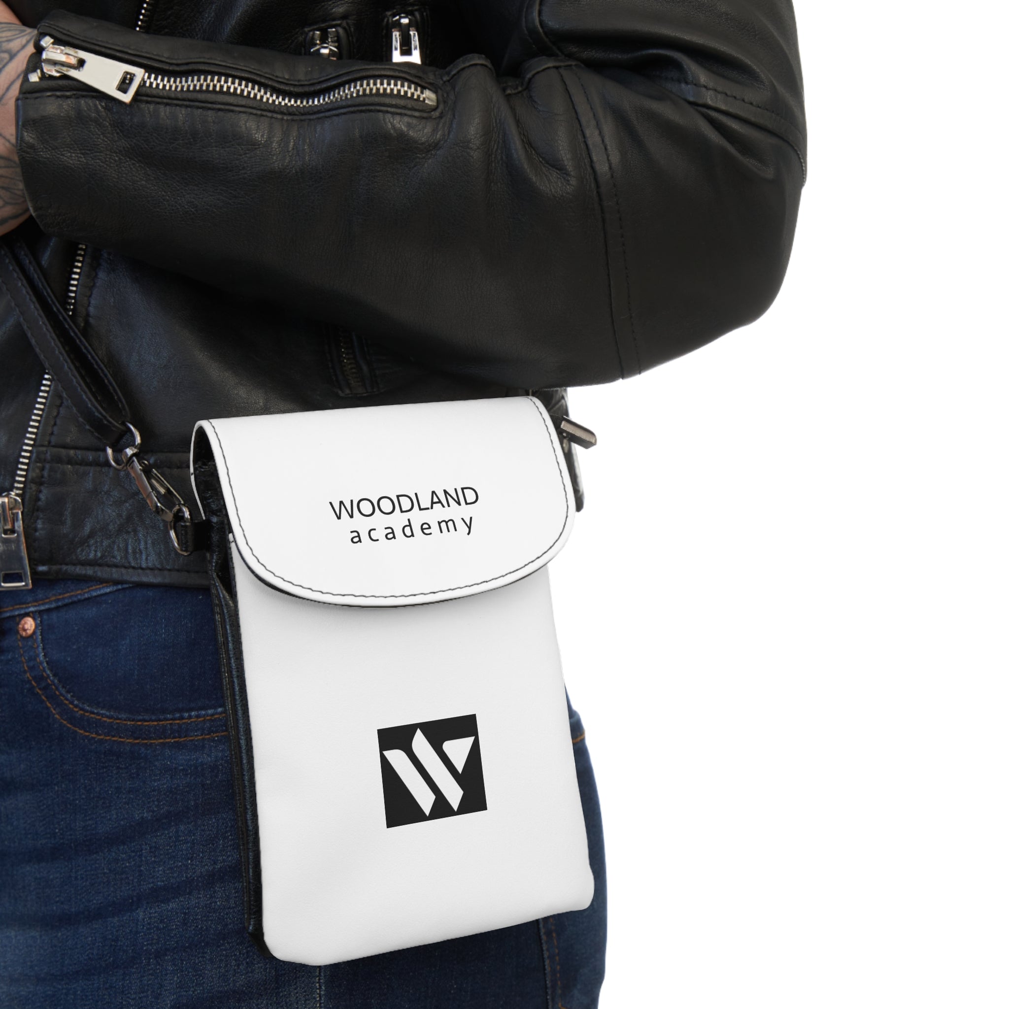 51 - Small Phone Wallet — Woodland Academy Crossbody Card Holder