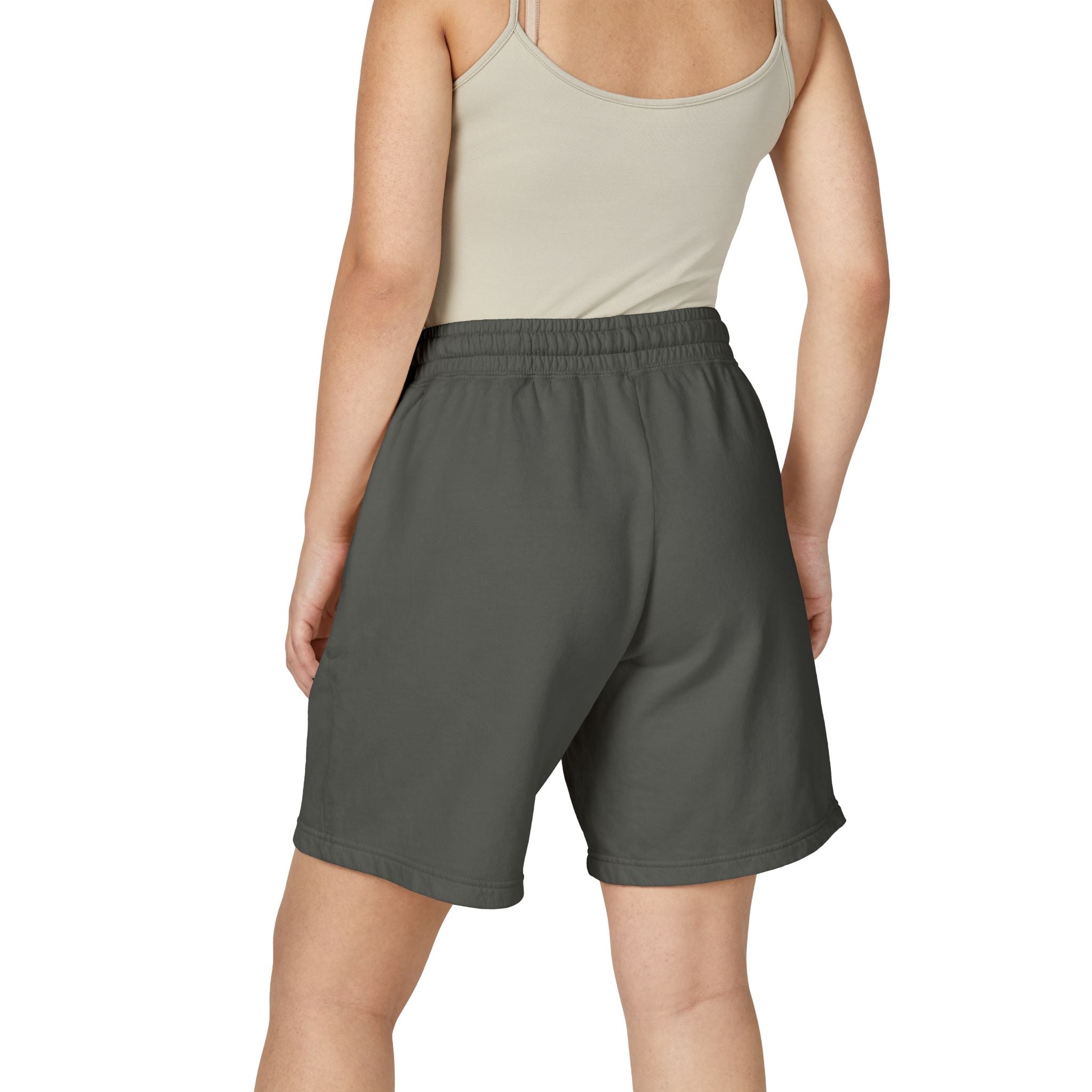 21 - Lightweight Garment-Dyed Fleece Sweat Shorts — Soft Casual Lounge Shorts