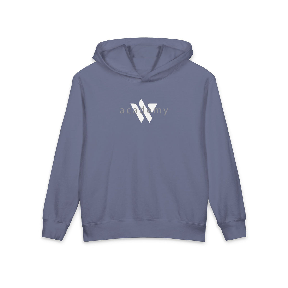 16 - Youth Multi Colors Academy Hoodie – Lightweight Kids Hooded Sweatshirt with Minimal 'academy' Logo