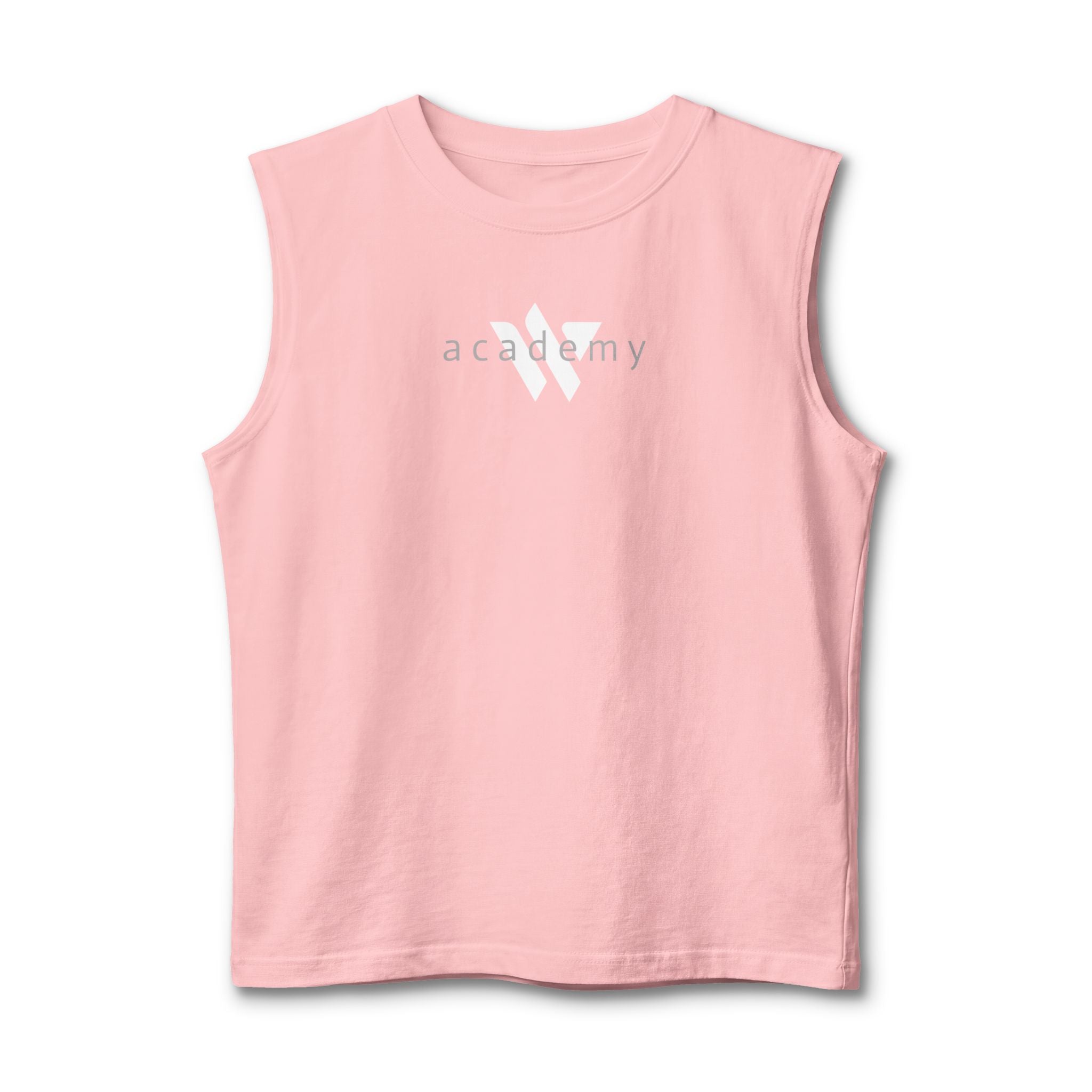 111 - Woodland Academy Muscle Tank — Minimal Black Gym Tank Top