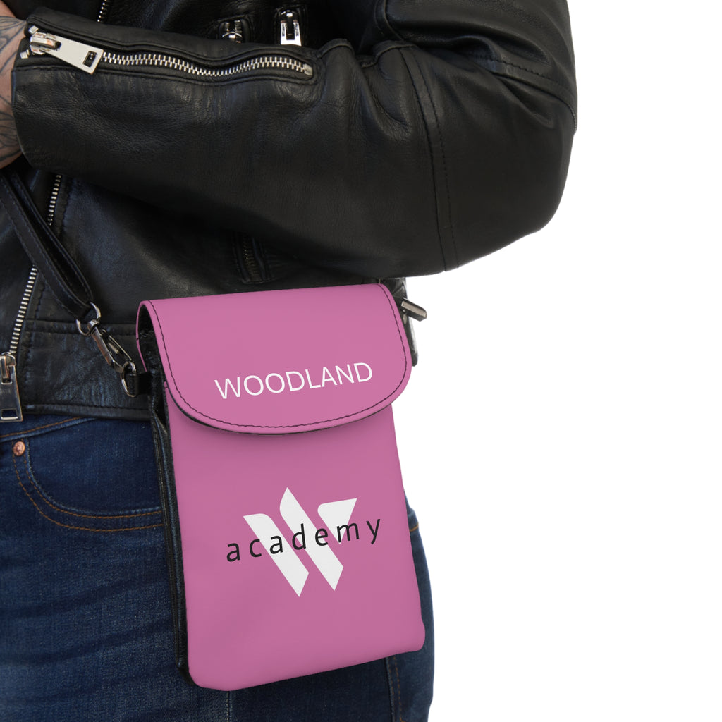 51 - Small Phone Wallet — Woodland Academy Crossbody Card Holder