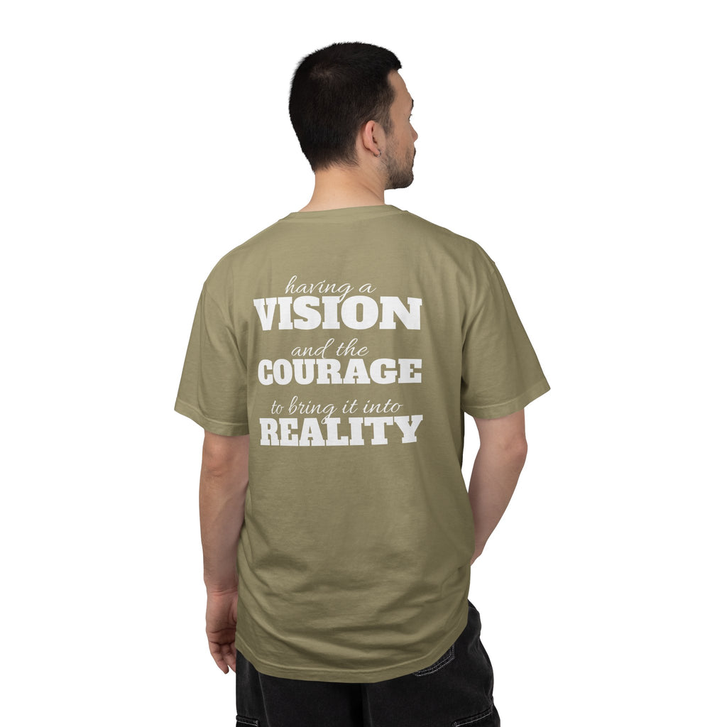 91 - Outcome Leadership- Having a Vision Multi Color T-Shirt — Minimal Logo Tee for Leaders & Coaches