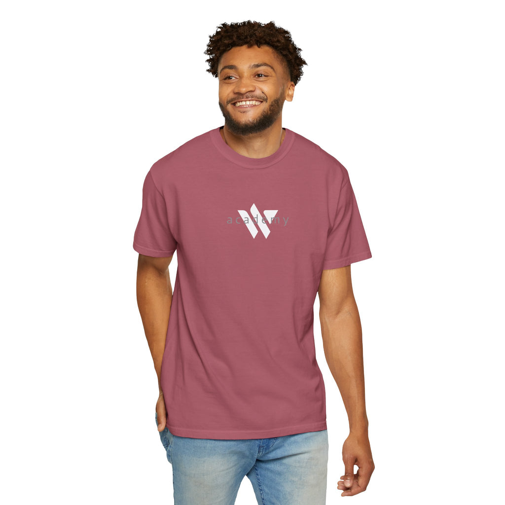 11 - Woodland Academy Painted Wildcat Multi Color T-Shirt — Minimal Logo Tee for Leaders & Coaches