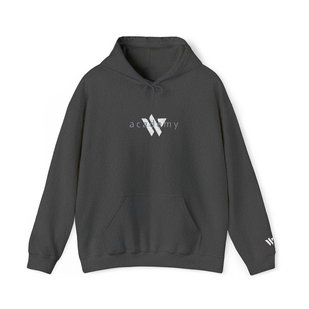 16 - Woodland Academy Embroidered Multi Color Hoodie — Minimal Logo Pullover for Leaders & Teams
