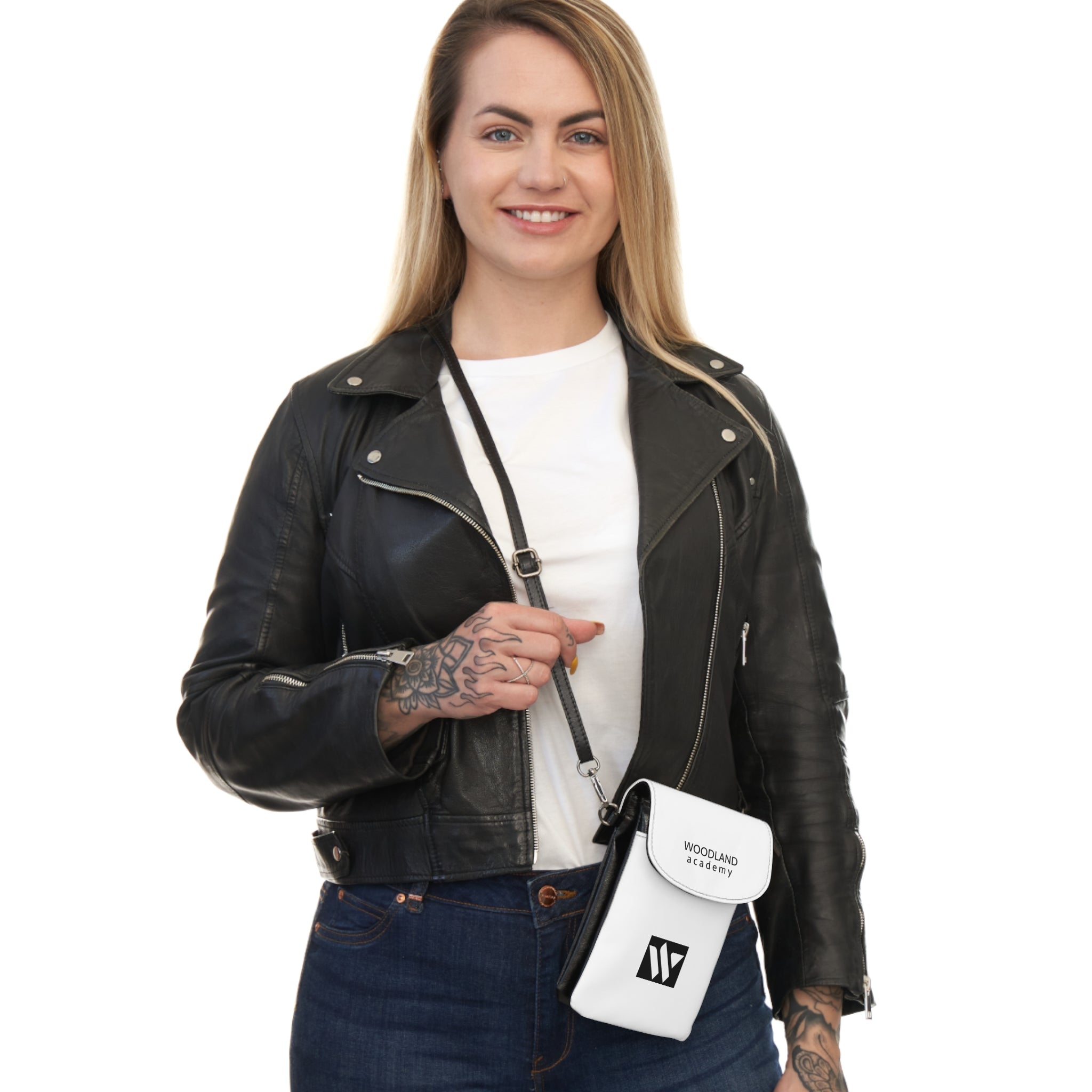 51 - Small Phone Wallet — Woodland Academy Crossbody Card Holder