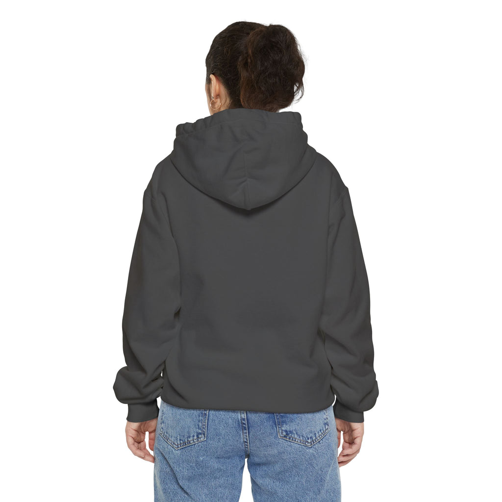 17 - Comfort Colors Embroidered Logo Hoodie — Garment-Dyed Cozy Pullover