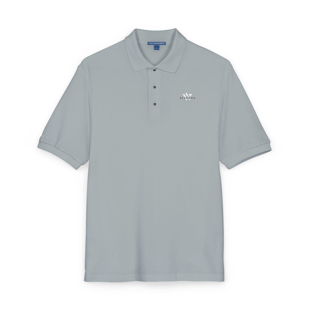114 - Woodland Academy Embroidered Multi Color Classic Polo Shirt — Small Chest Crest Logo