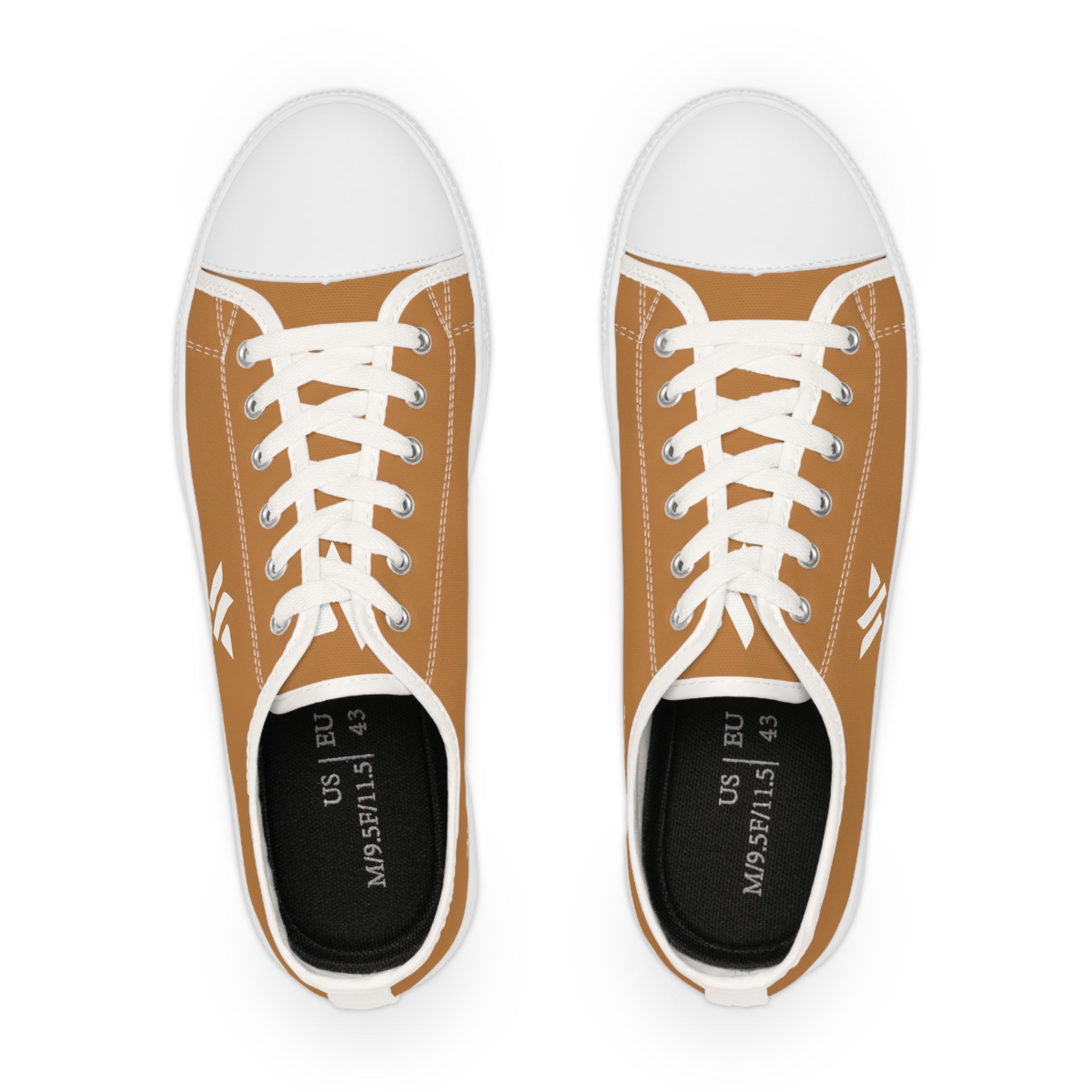 4 - Woodland Academy Men's Low Top Sneakers — Casual Brown Canvas Low-Top Shoes