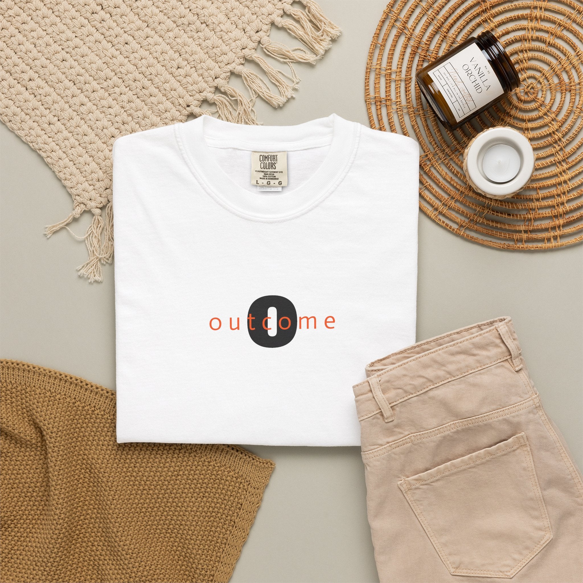 91 - Outcome Leadership- Strong Link Multi Color T-Shirt — Minimal Logo Tee for Leaders & Coaches