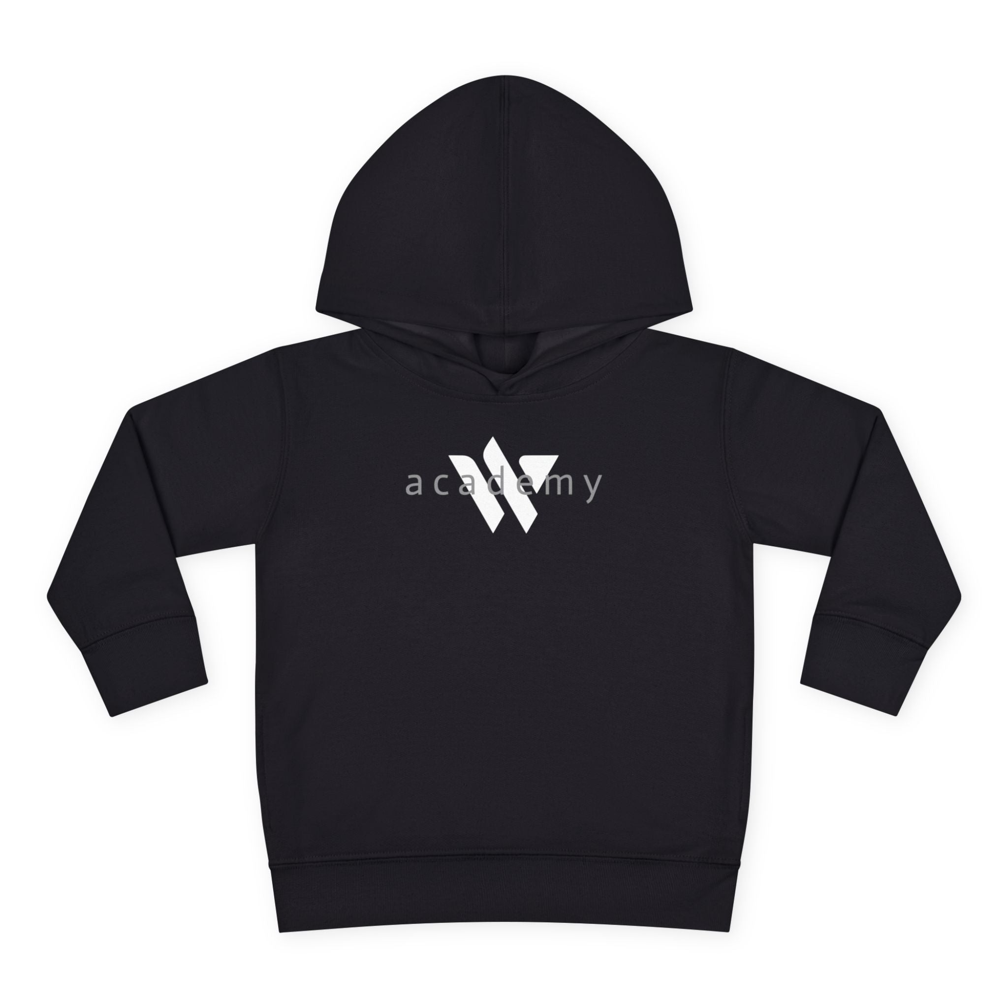 16 - Toddler Hoodie — Minimal 'Academy' Logo Kids Pullover
