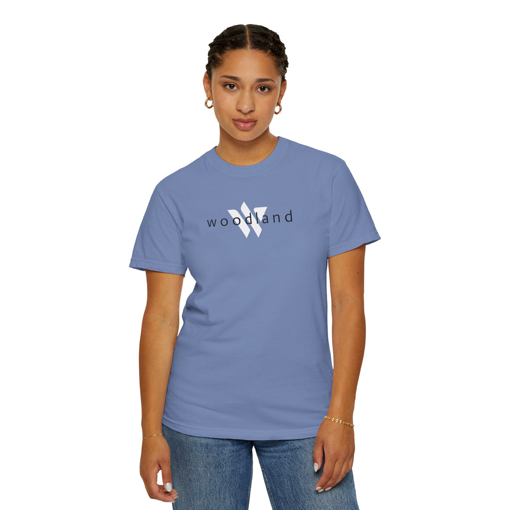 11 - WOODLAND Multi Color T-Shirt — Minimal Logo Tee for Leaders & Coaches