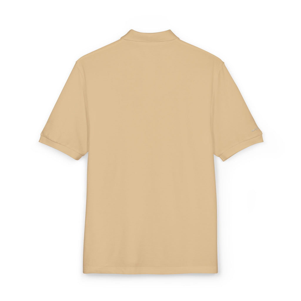 114 - Woodland Academy Embroidered Multi Color Classic Polo Shirt — Small Chest Crest Logo