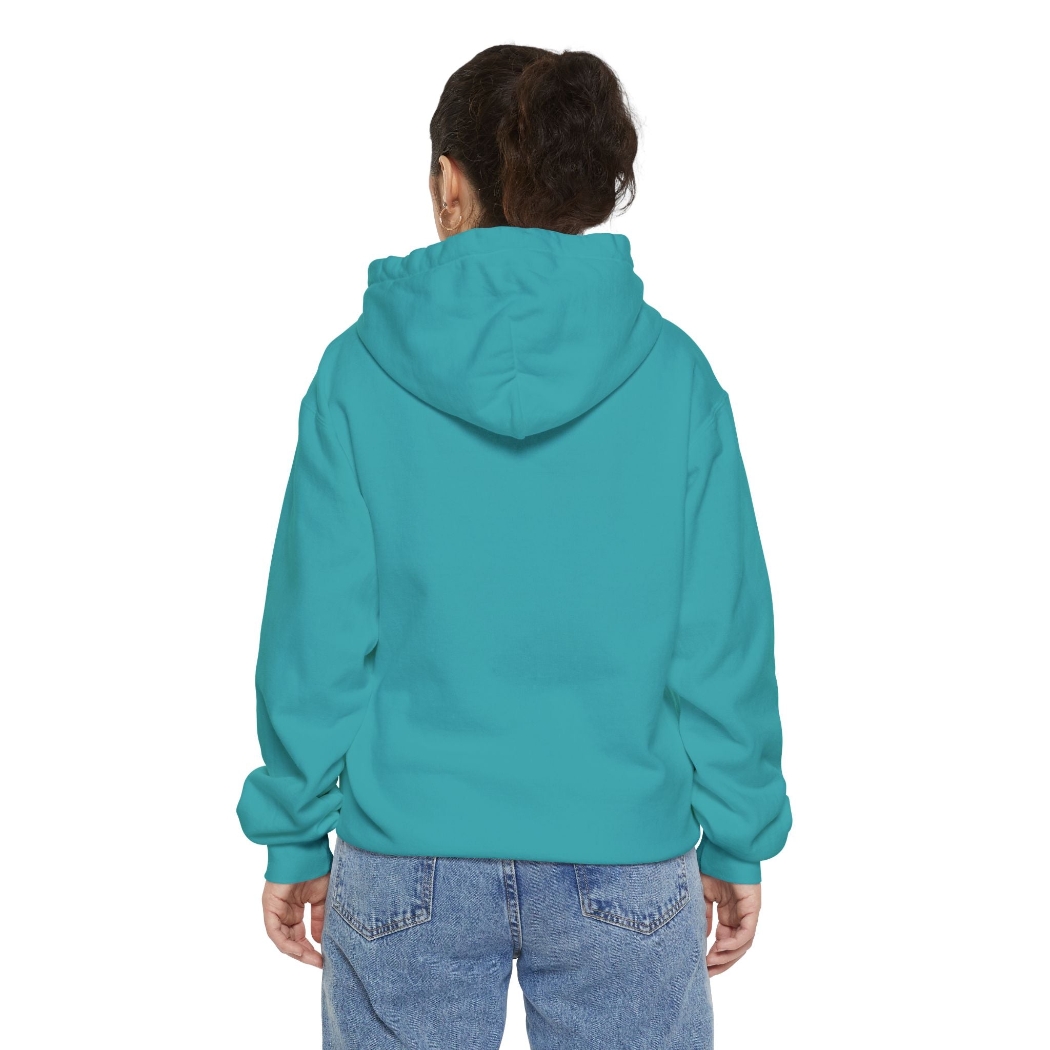 17 - Woodland Academy Embroidered Comfort Colors Logo Hoodie — Garment-Dyed Cozy Pullover