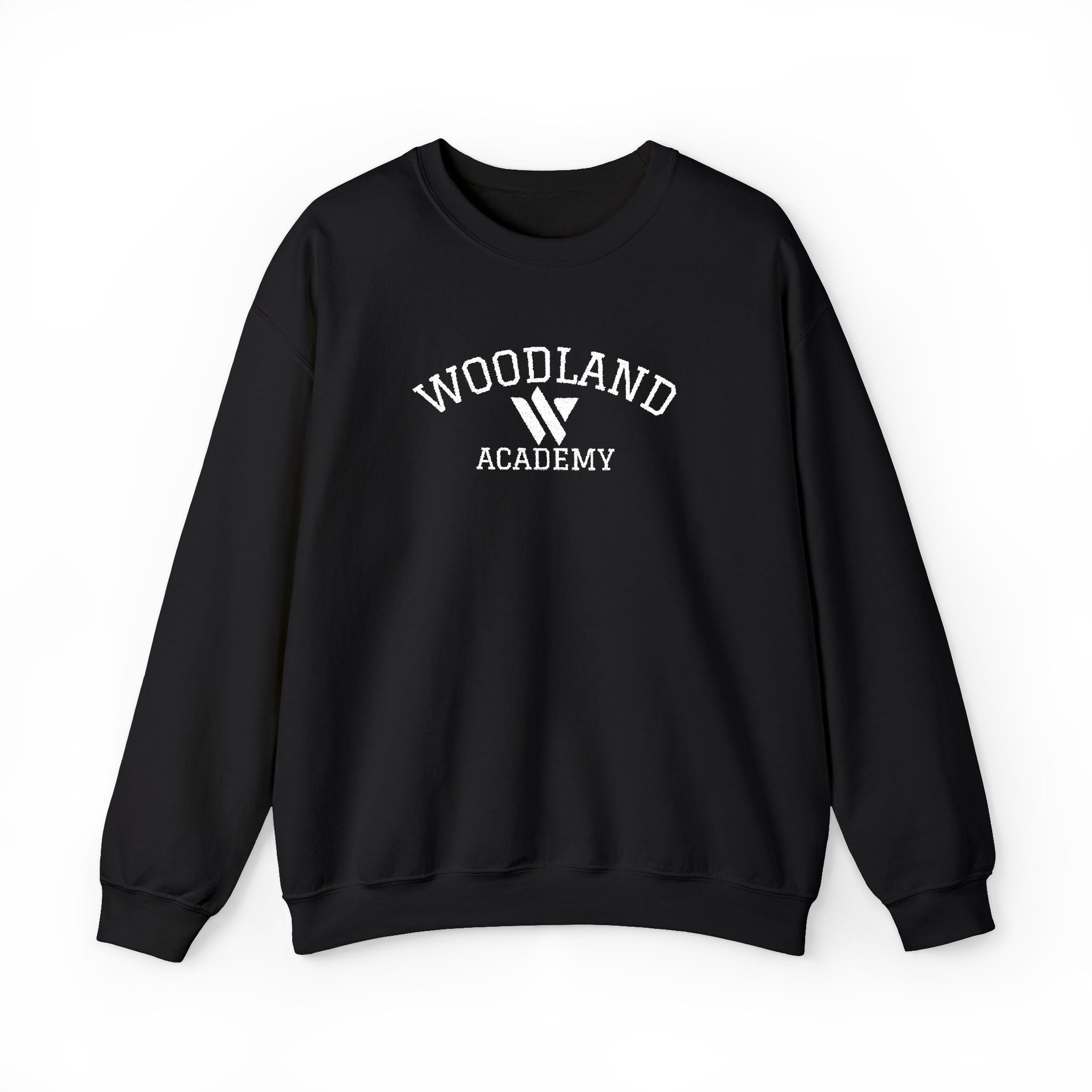 15 - Woodland Academy Embroidered Multi Color Crewneck Sweatshirt – Minimal Motivational Pullover