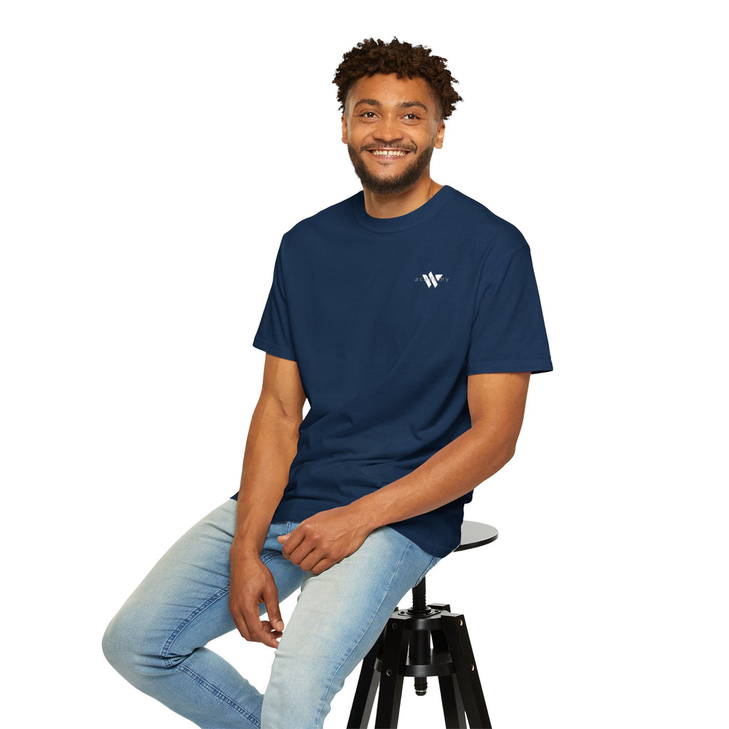 11 - Woodland Academy Multi Color T-Shirt — Minimal Logo Tee for Leaders & Coaches