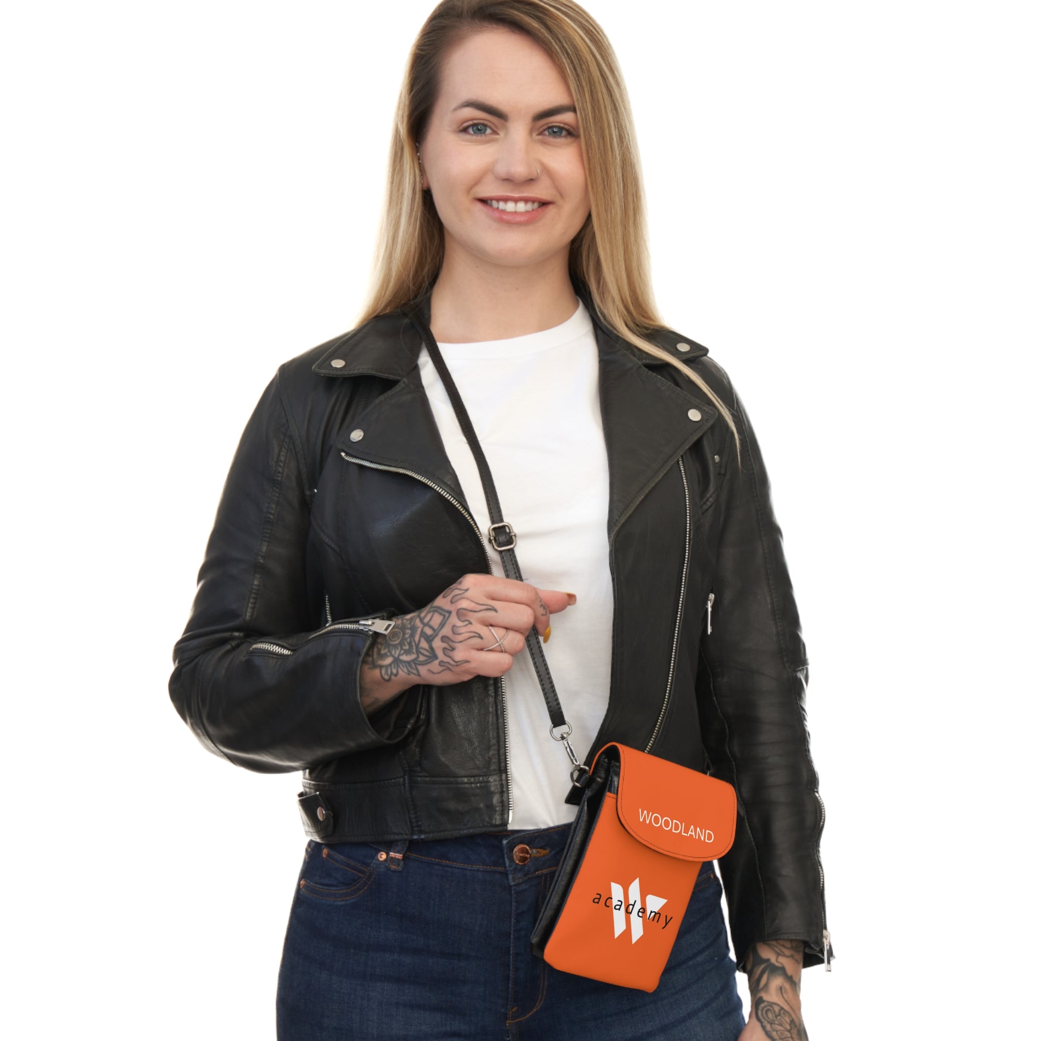 51 - Small Phone Wallet — Woodland Academy Crossbody Card Holder