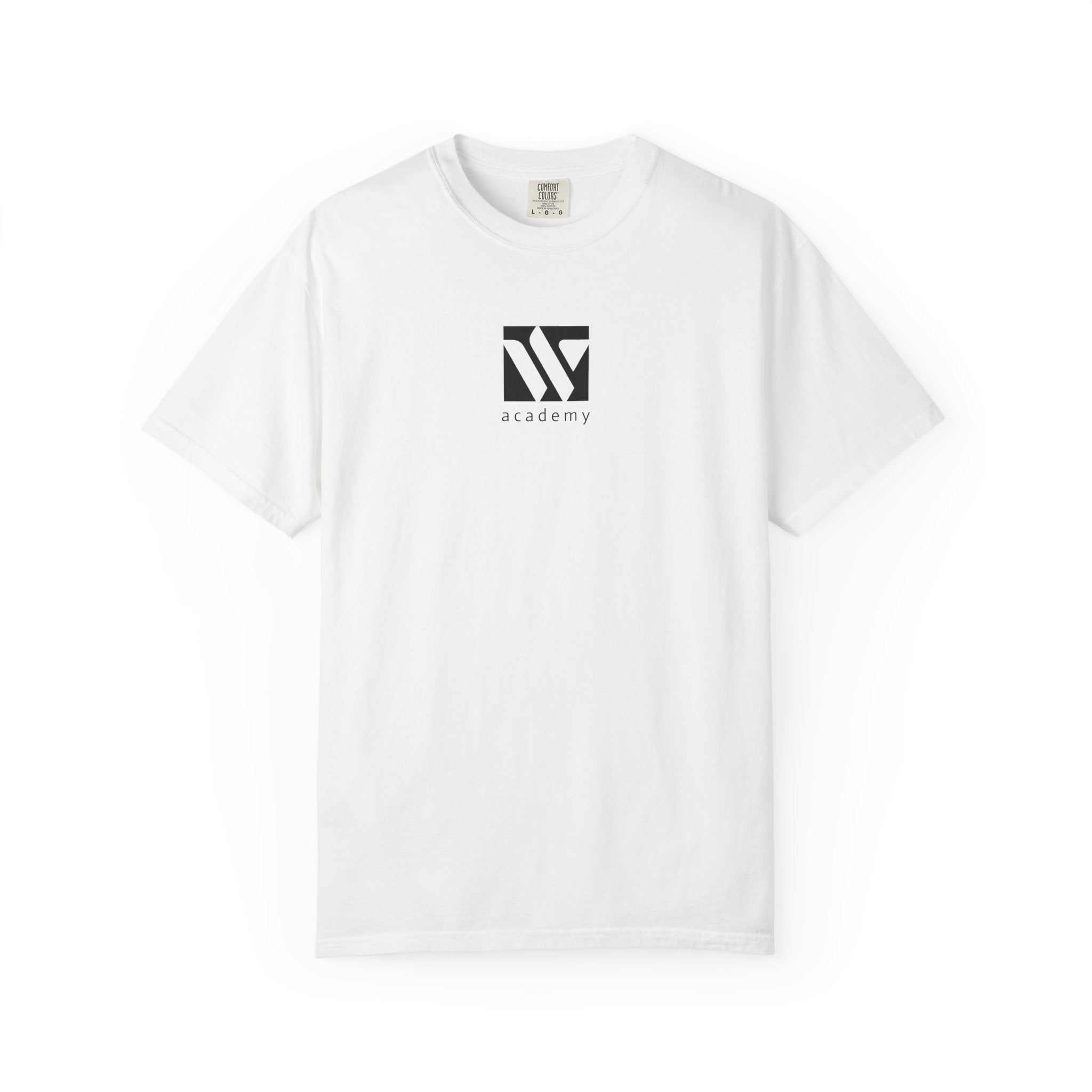 11 - Woodland Academy Graphic Multi Color T-Shirt — Minimal Logo Tee for Leaders & Coaches