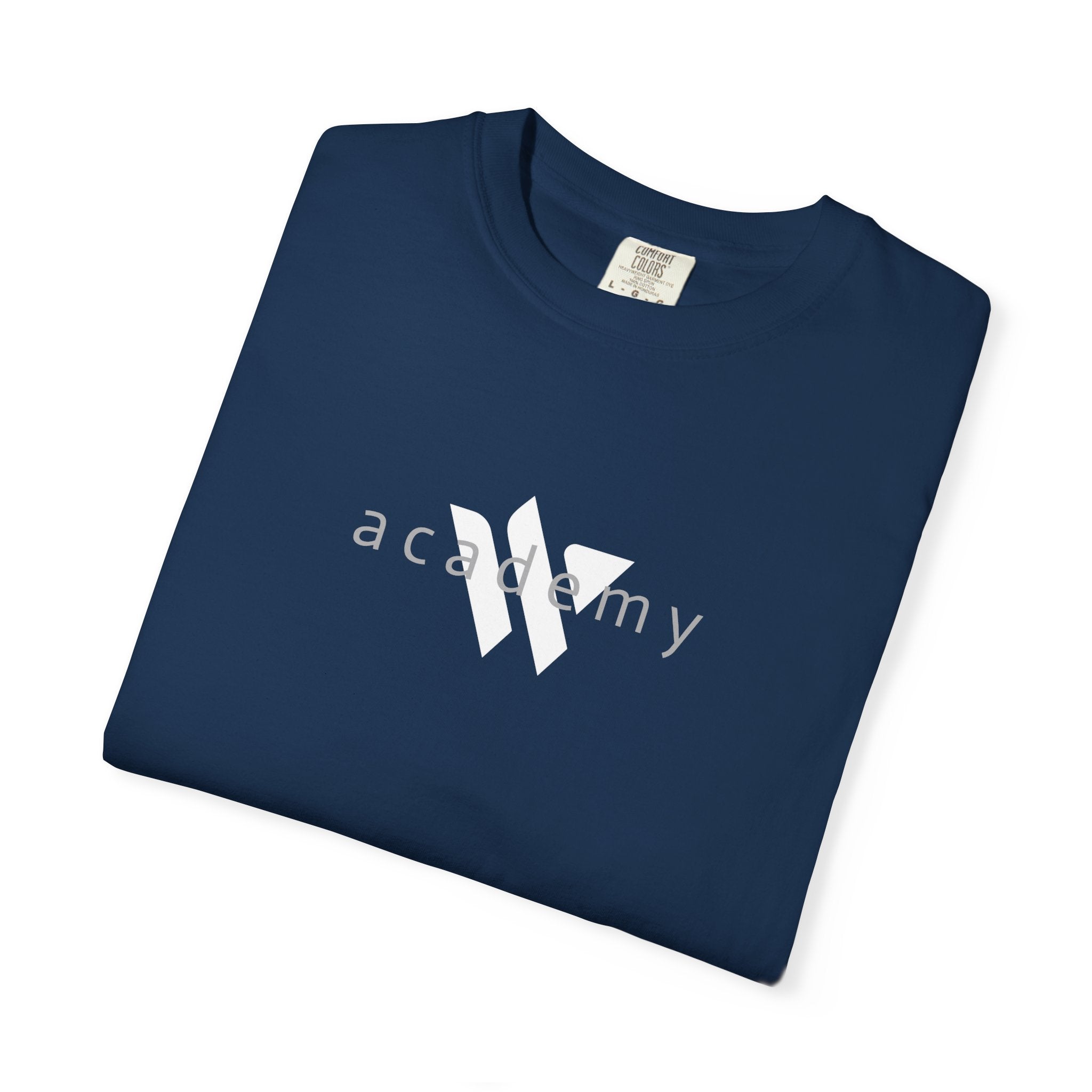 11 - Woodland Academy Multi Color T-Shirt — Minimal Logo Tee for Leaders & Coaches