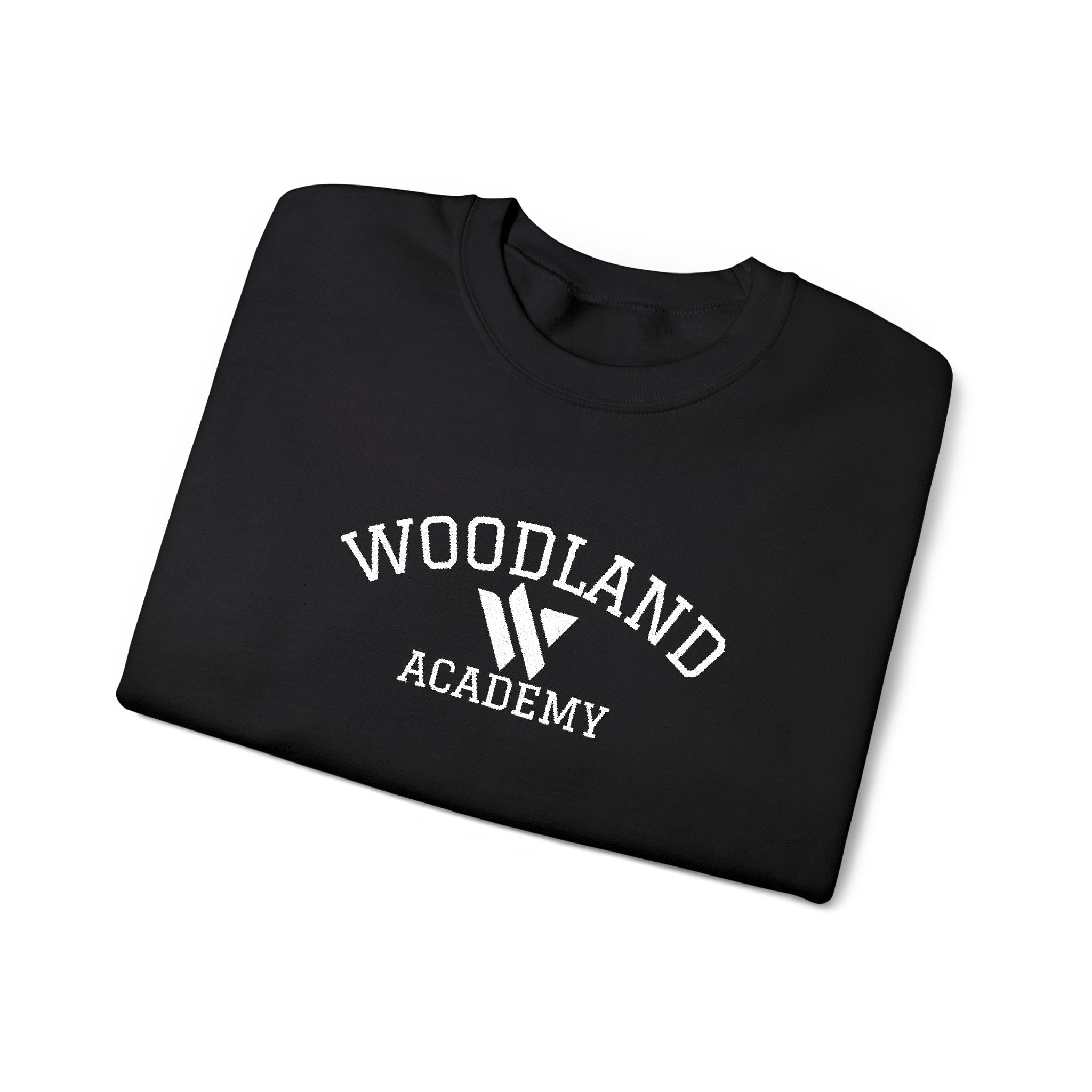 15 - Woodland Academy Embroidered Multi Color Crewneck Sweatshirt – Minimal Motivational Pullover