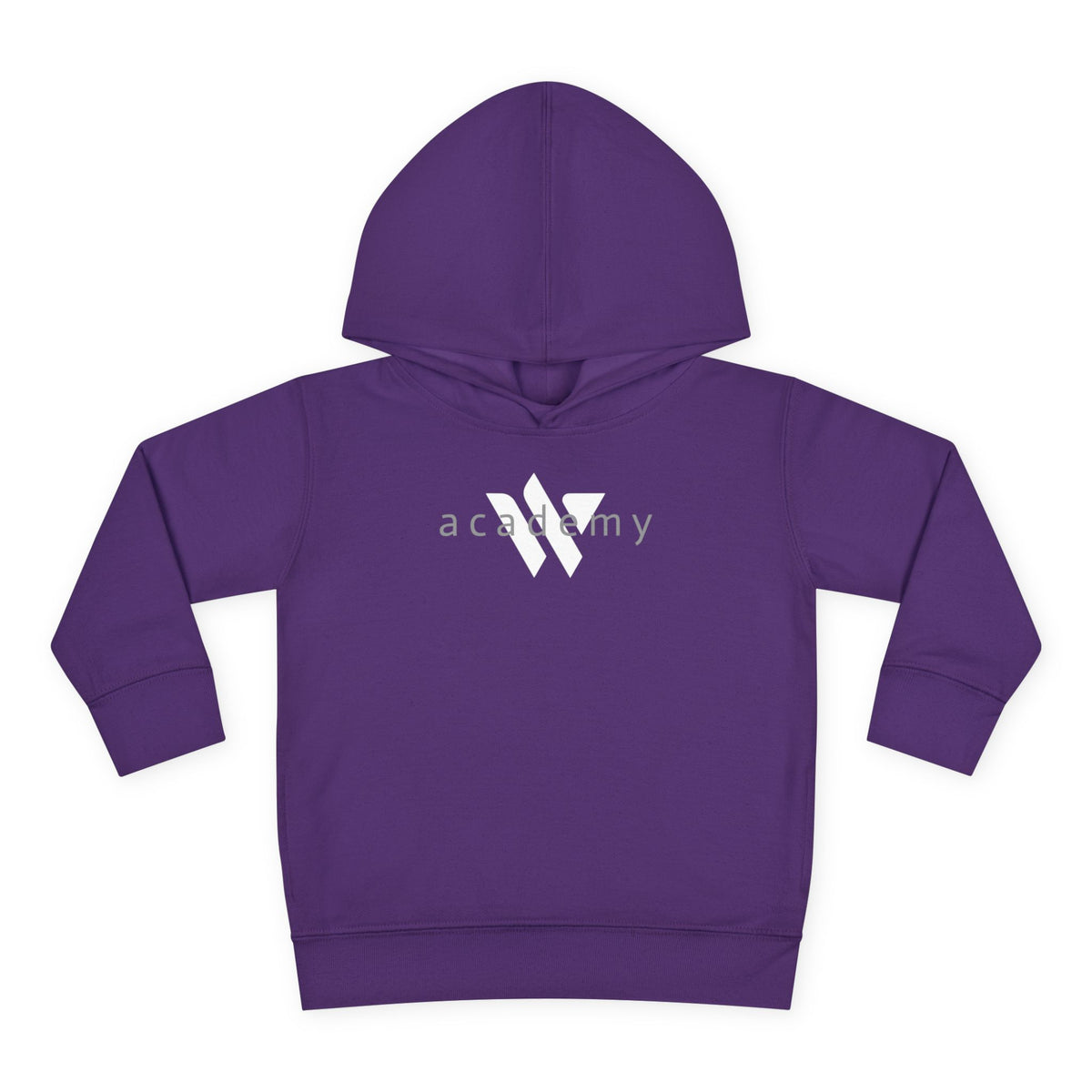 16 - Toddler Hoodie — Minimal 'Academy' Logo Kids Pullover