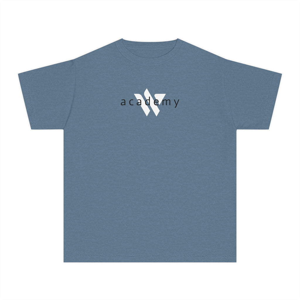 11 - Youth Multi Colors Academy Tee — Minimal Logo Kids T‑Shirt