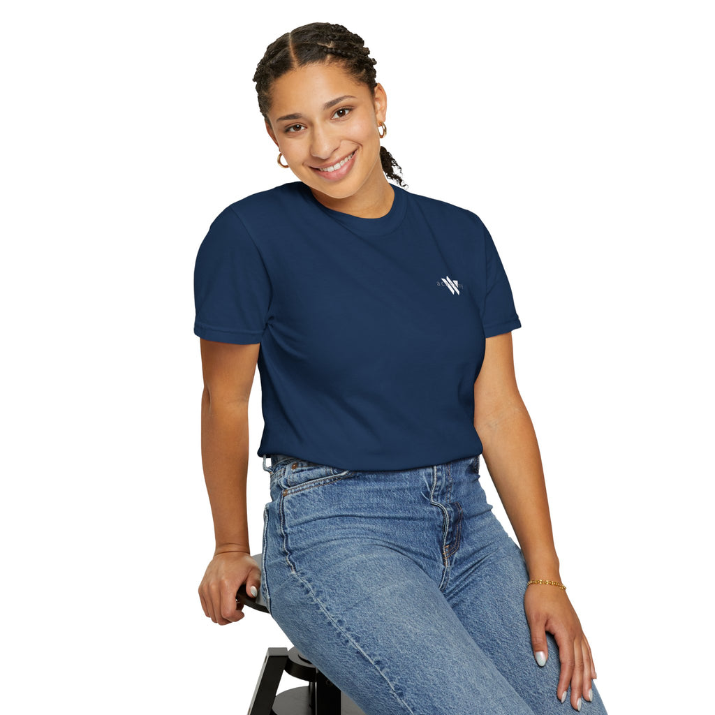 11 - Woodland Academy Multi Color T-Shirt — Minimal Logo Tee for Leaders & Coaches
