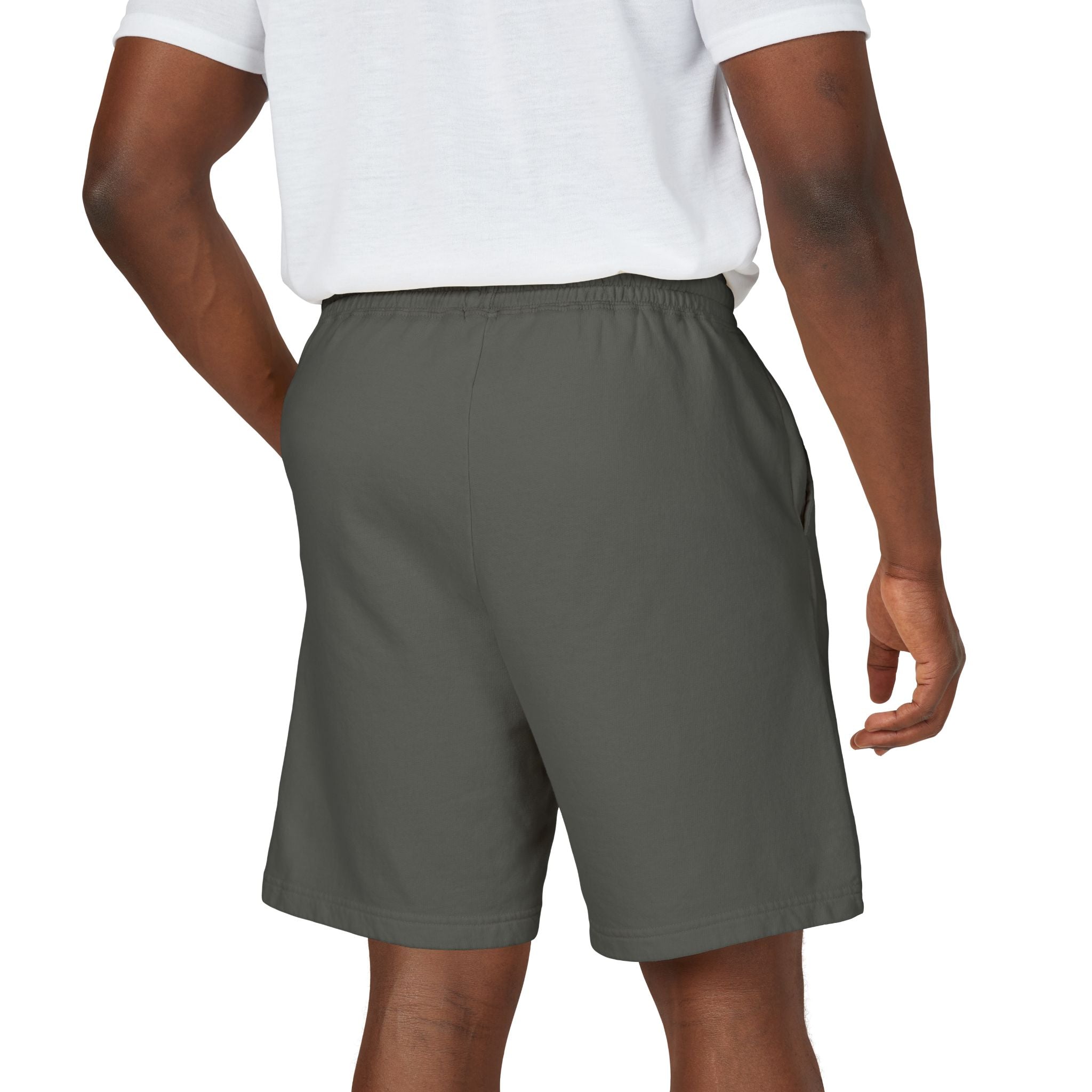 21 - Lightweight Garment-Dyed Fleece Sweat Shorts — Soft Casual Lounge Shorts