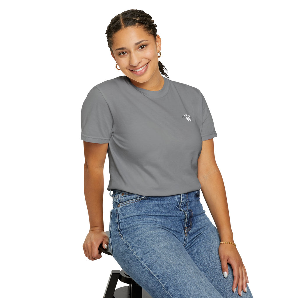 11 - Woodland Academy Grey T-Shirt — Minimal Logo Tee for Leaders & Coaches