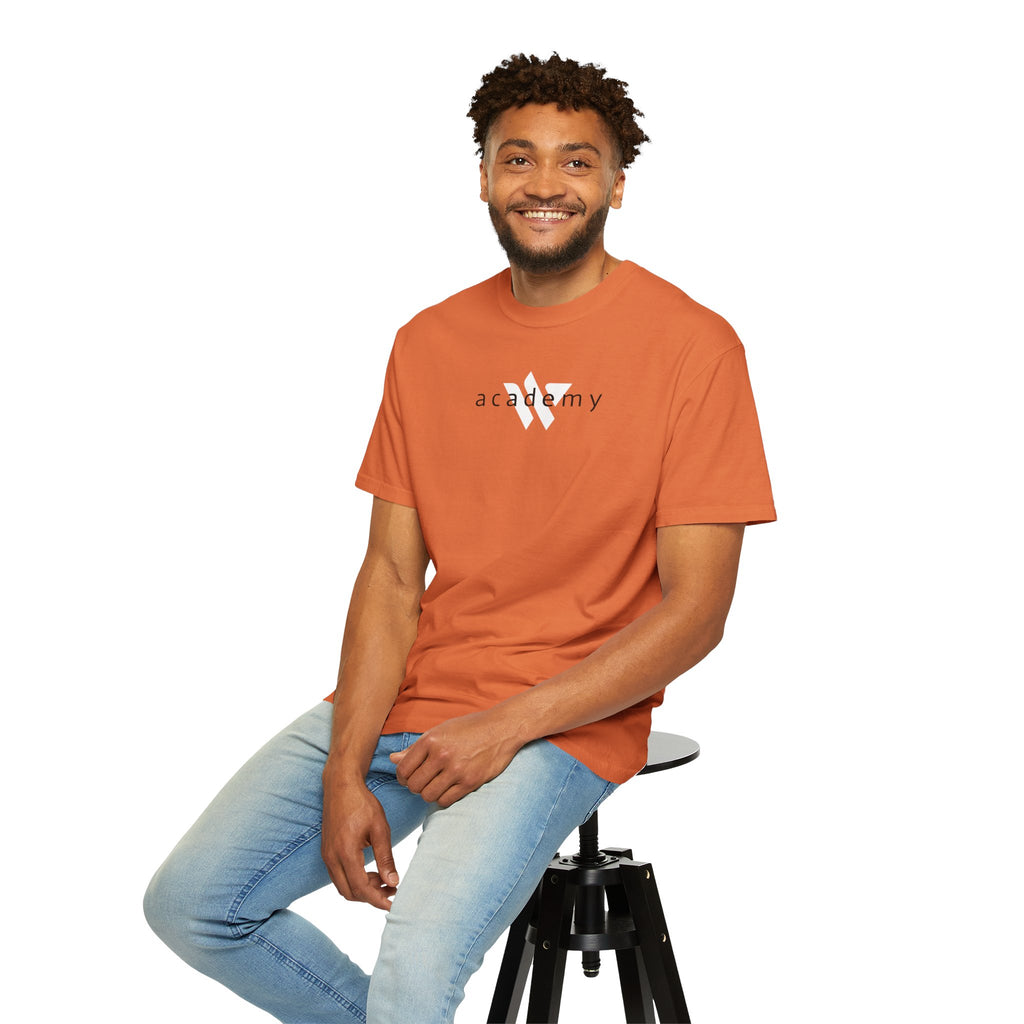 11 - Woodland Academy Burnt Orange Multi Color T-Shirt — Minimal Logo Tee for Leaders & Coaches