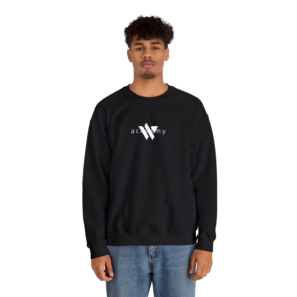 15 - Woodland Academy Embroidered Multi Color Crewneck Sweatshirt – Minimal Motivational Pullover