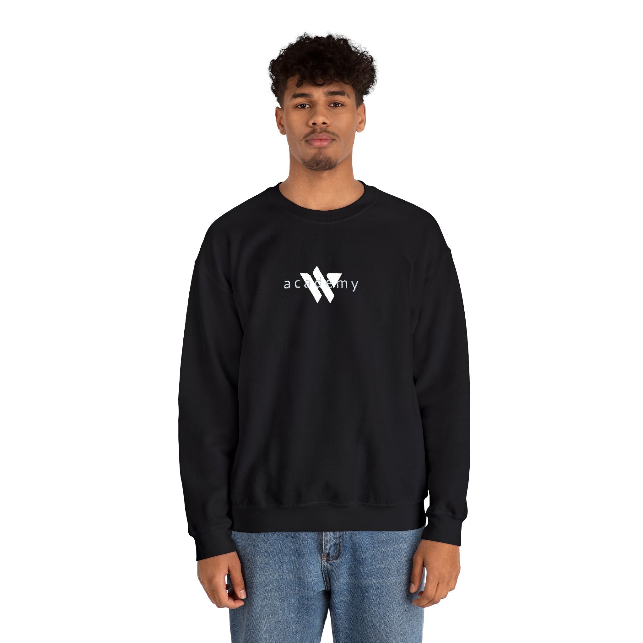 15 - Woodland Academy Embroidered Multi Color Crewneck Sweatshirt – Minimal Motivational Pullover