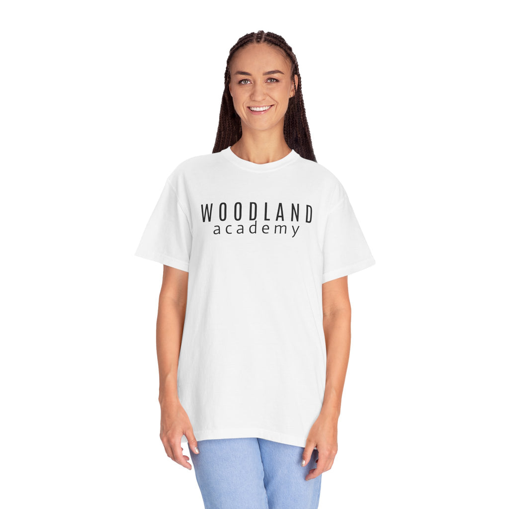 11 - Woodland Academy Oversized Wildcat Multi Color T-Shirt — Minimal Logo Tee for Leaders & Coaches