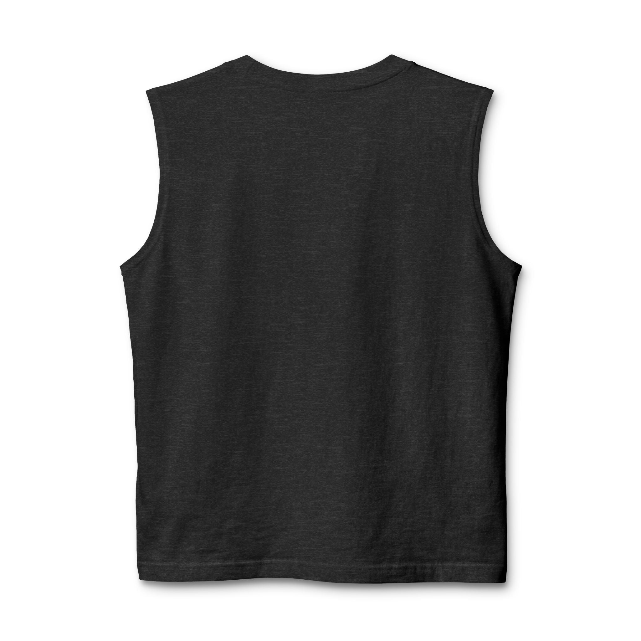 111 - Woodland Academy Muscle Tank — Minimal Black Gym Tank Top