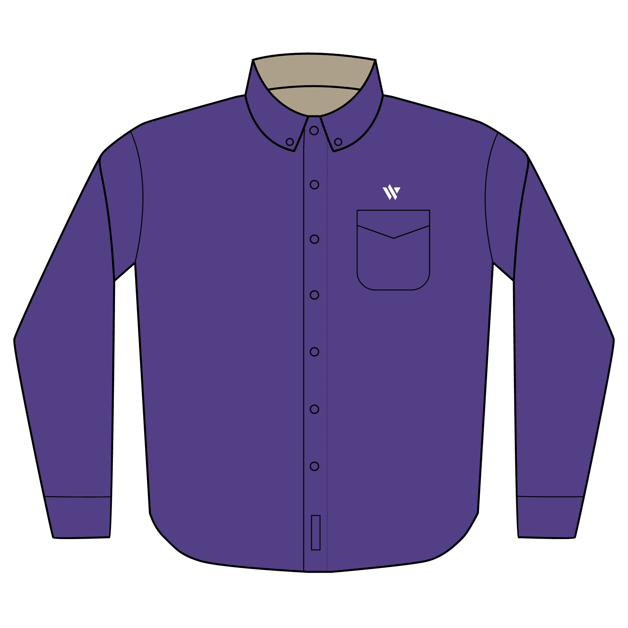14 - Woodland Embroidered Multi Color Port Authority Long Sleeve Shirt — Classic Work & Corporate Button-Down