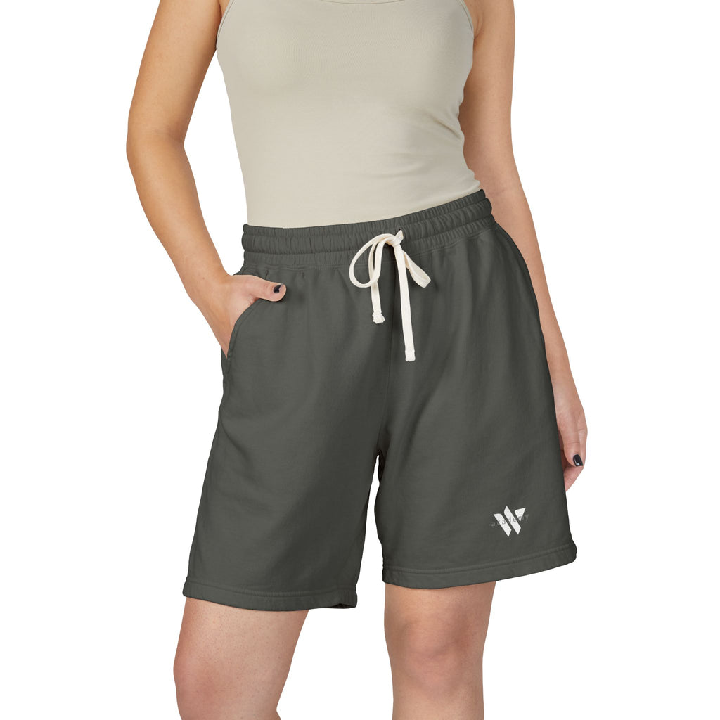 21 - Lightweight Garment-Dyed Fleece Sweat Shorts — Soft Casual Lounge Shorts