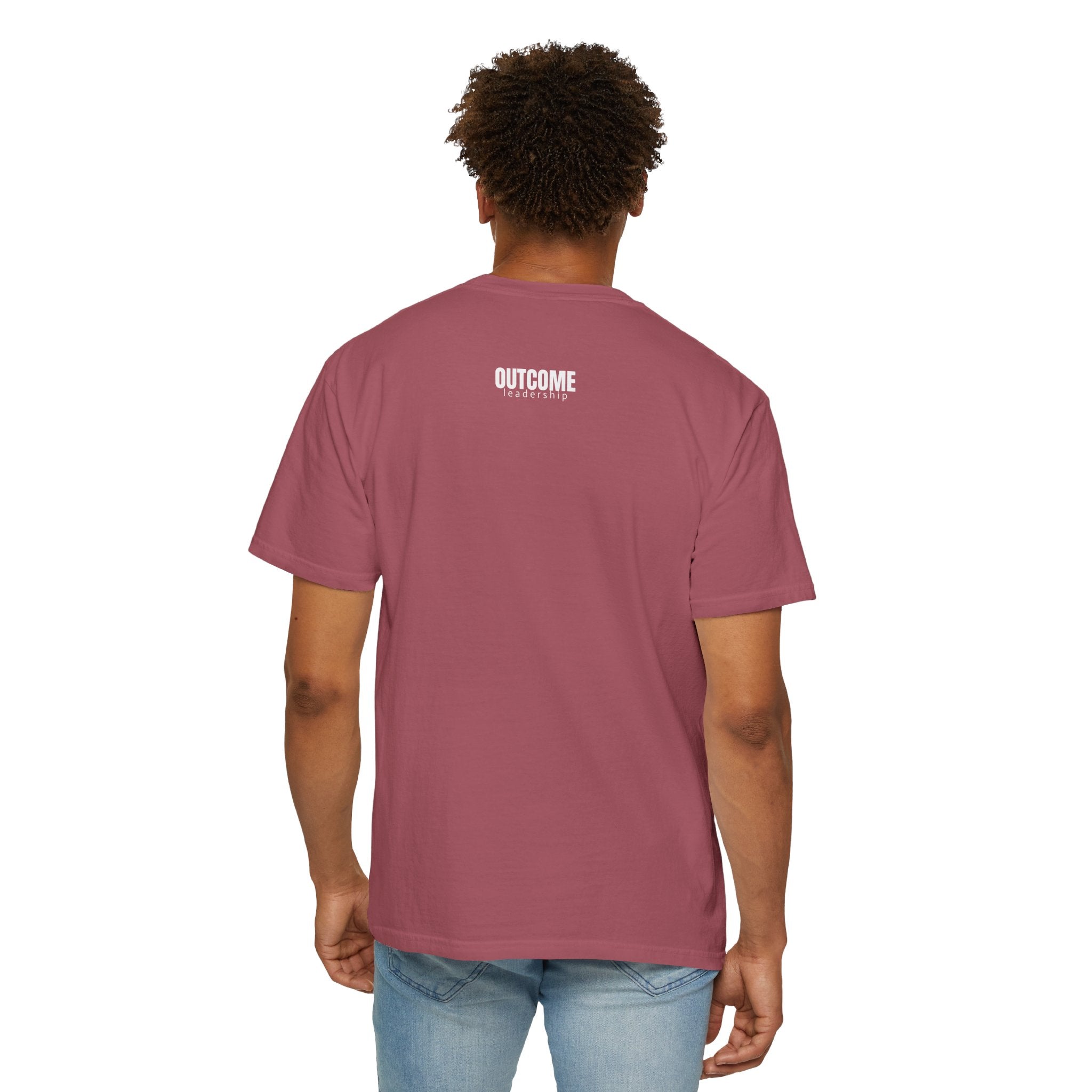 91 - Outcome Leadership - Multi Color T-Shirt — Minimal Logo Tee for Leaders & Coaches