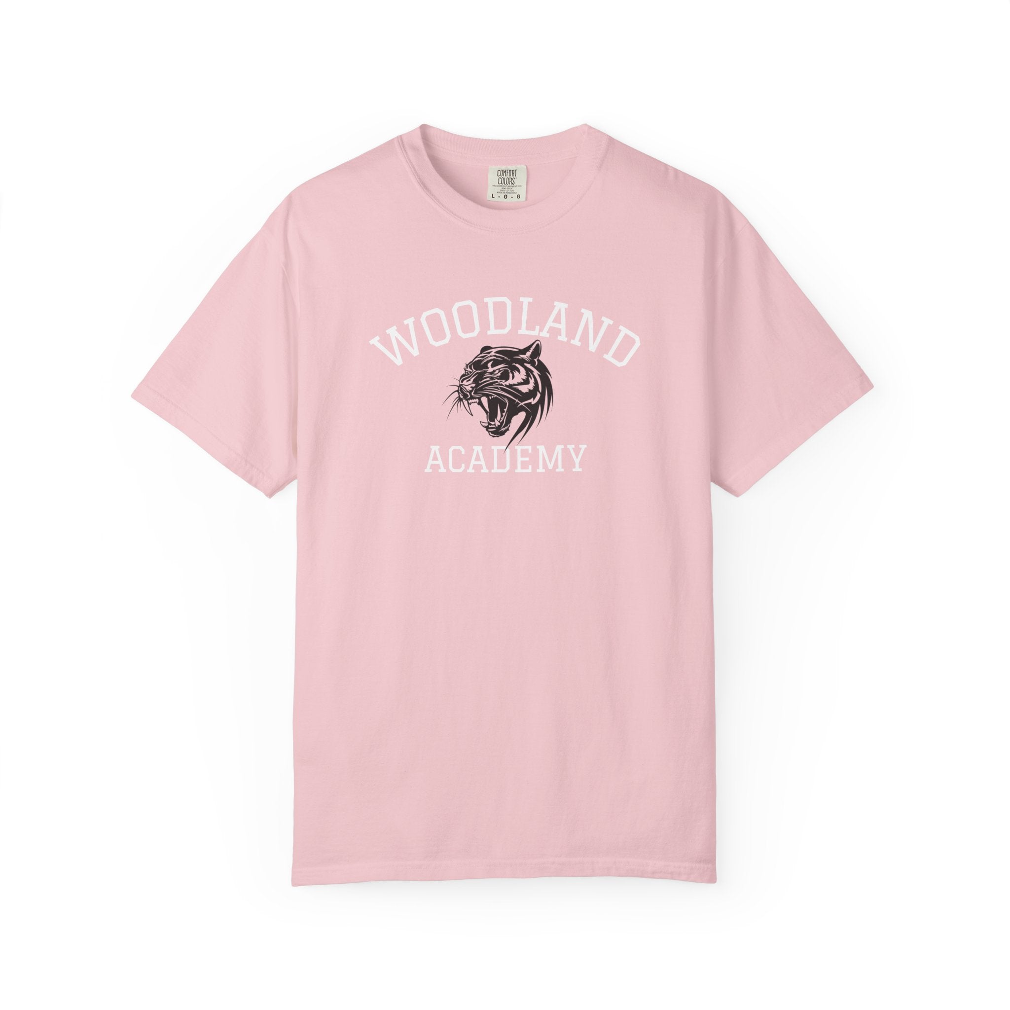 11 - Woodland Academy Wildcat Graphic Multi Color T-Shirt — Minimal Logo Tee for Leaders & Coaches