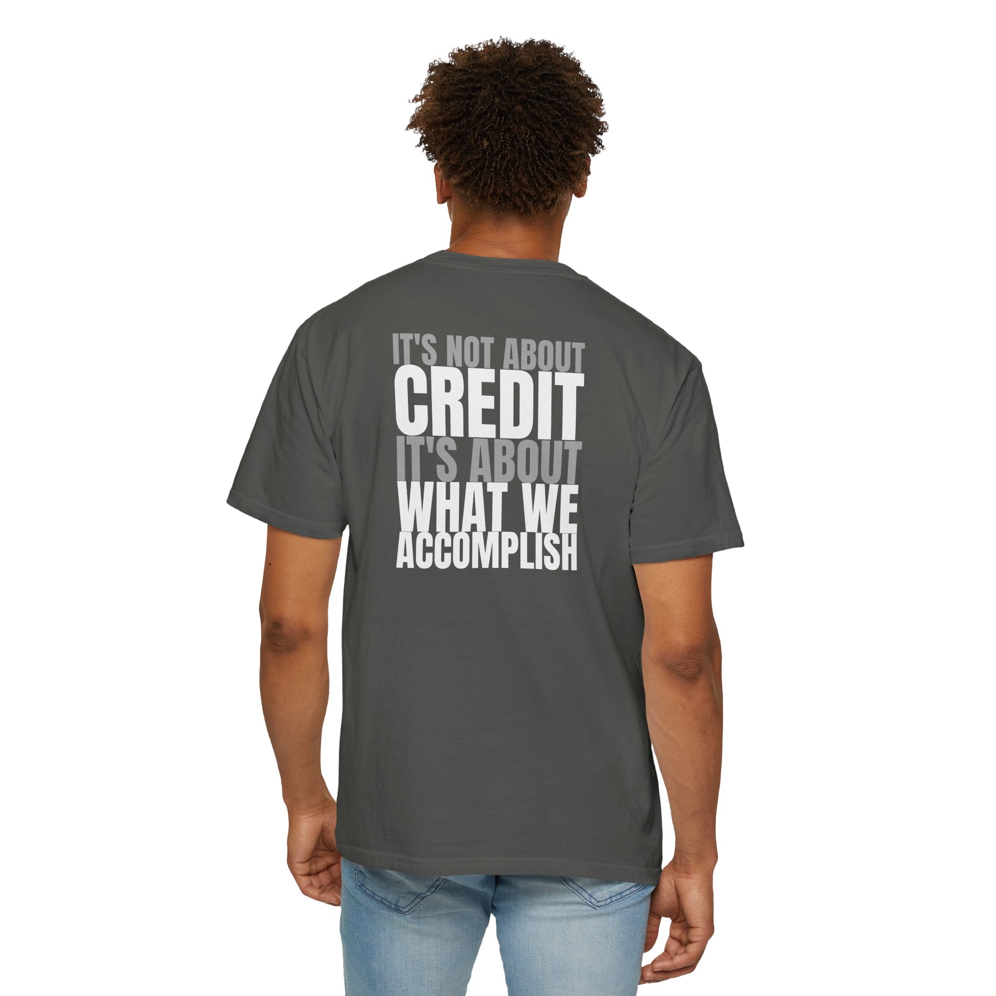 91 - Outcome Leadership Accomplish Multi Color T-Shirt — Minimal Logo Tee for Leaders & Coaches