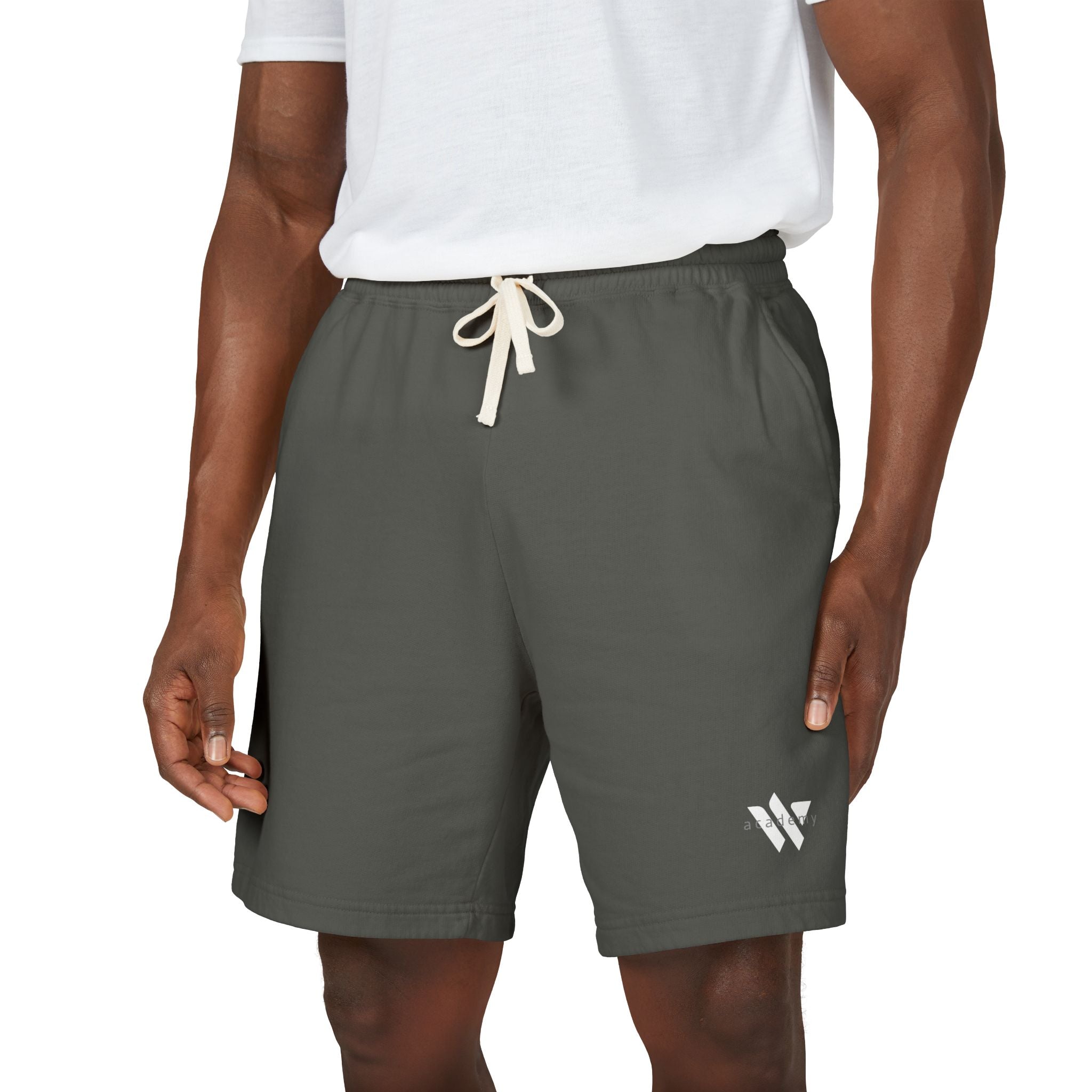 21 - Lightweight Garment-Dyed Fleece Sweat Shorts — Soft Casual Lounge Shorts