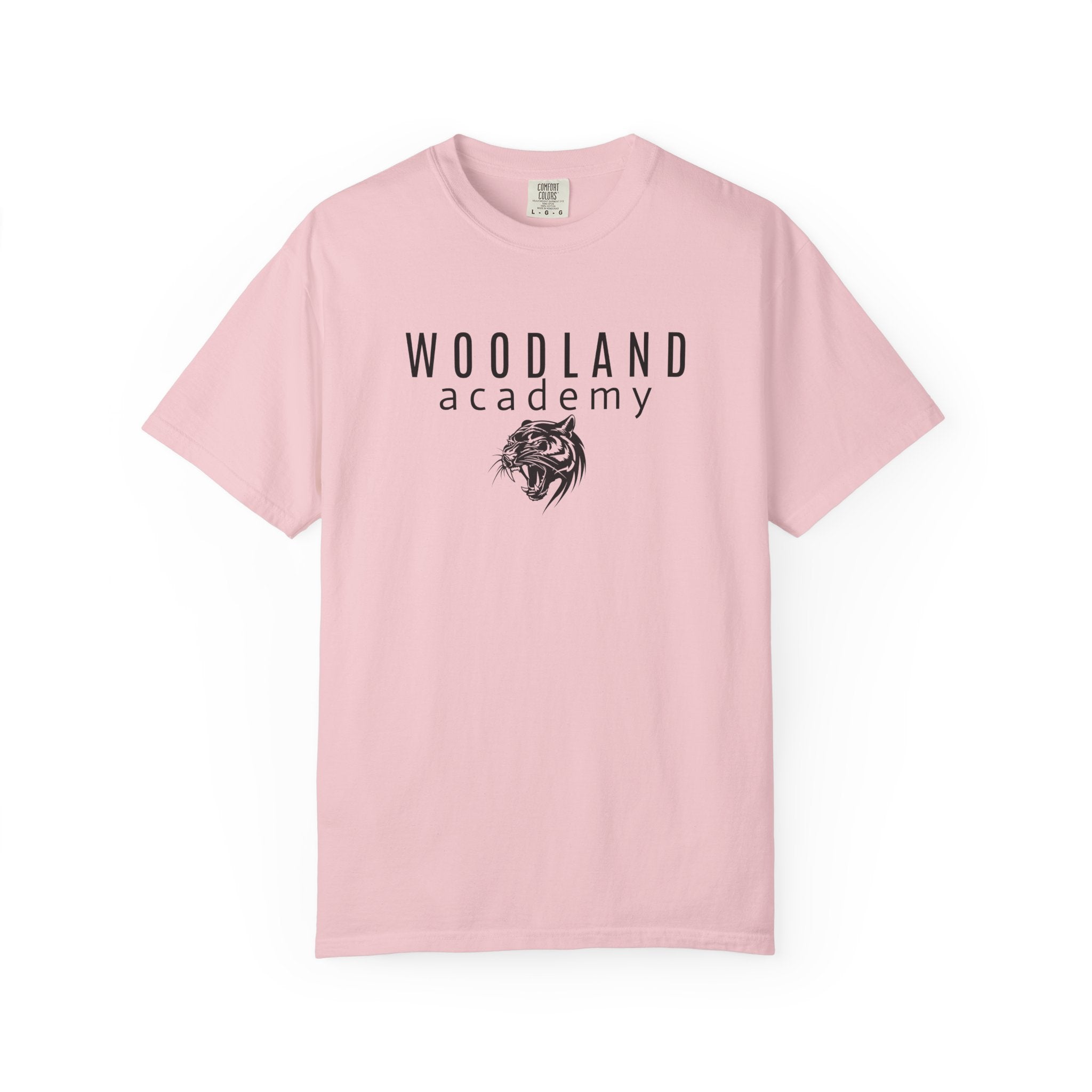 11 - Woodland Academy Wildcat Logo Multi Color T-Shirt — Minimal Logo Tee for Leaders & Coaches