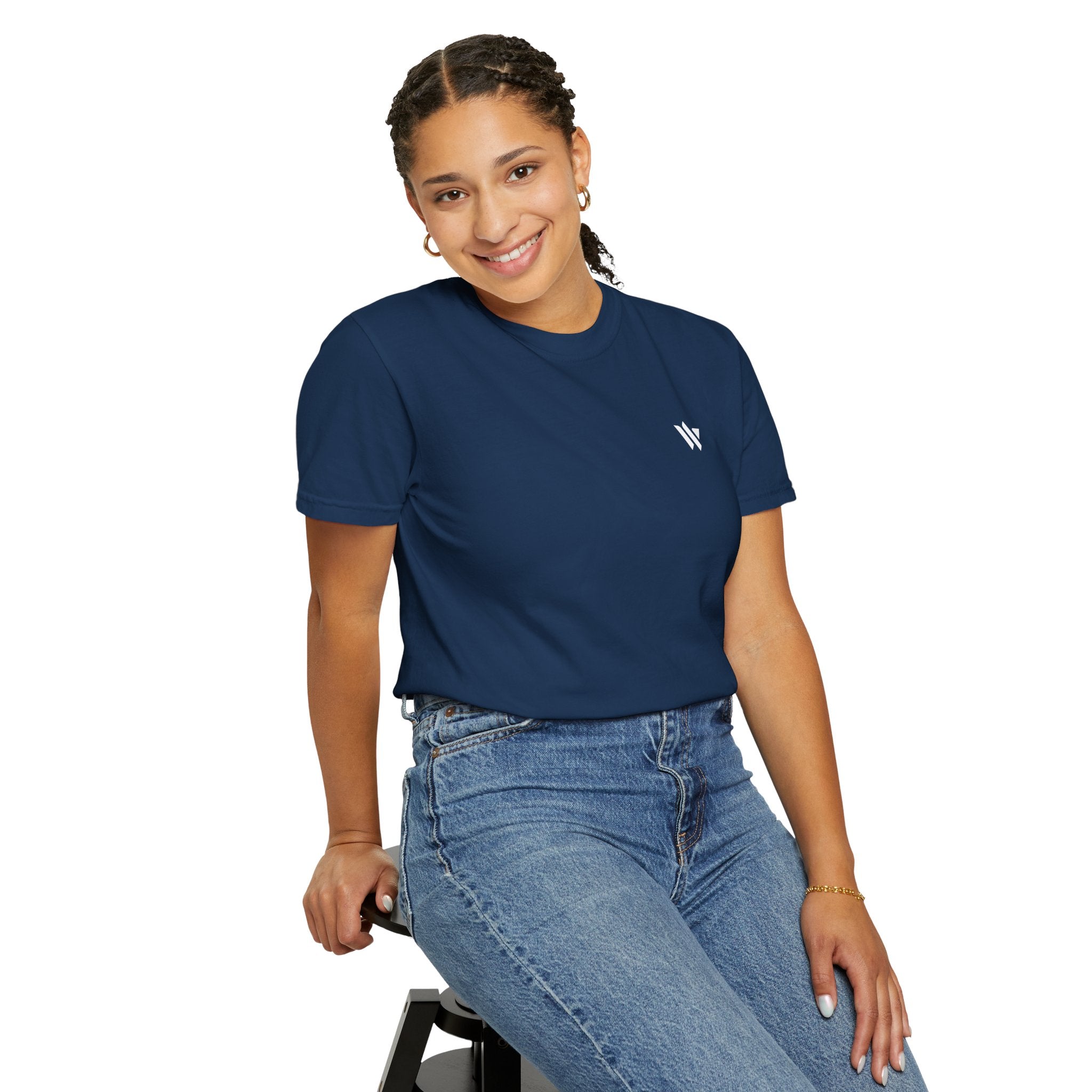 11 - Woodland Logo Multi Color T-Shirt — Minimal Logo Tee for Leaders & Coaches
