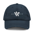 3 - Woodland Embroidered Distressed Multi Color Dad Hat – Minimal White Logo Baseball Cap