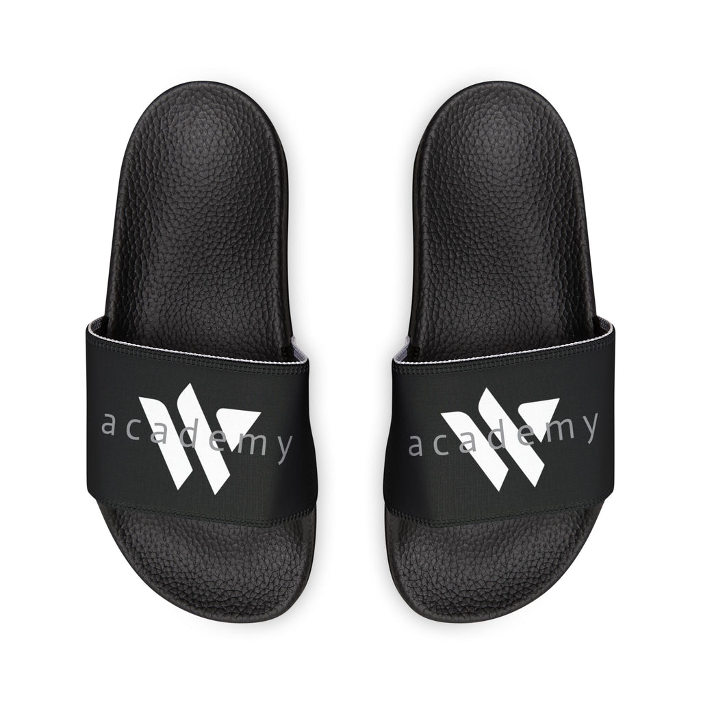 41 - Women’s Removable-Strap Slide Sandals — Customizable Black Comfort Slides